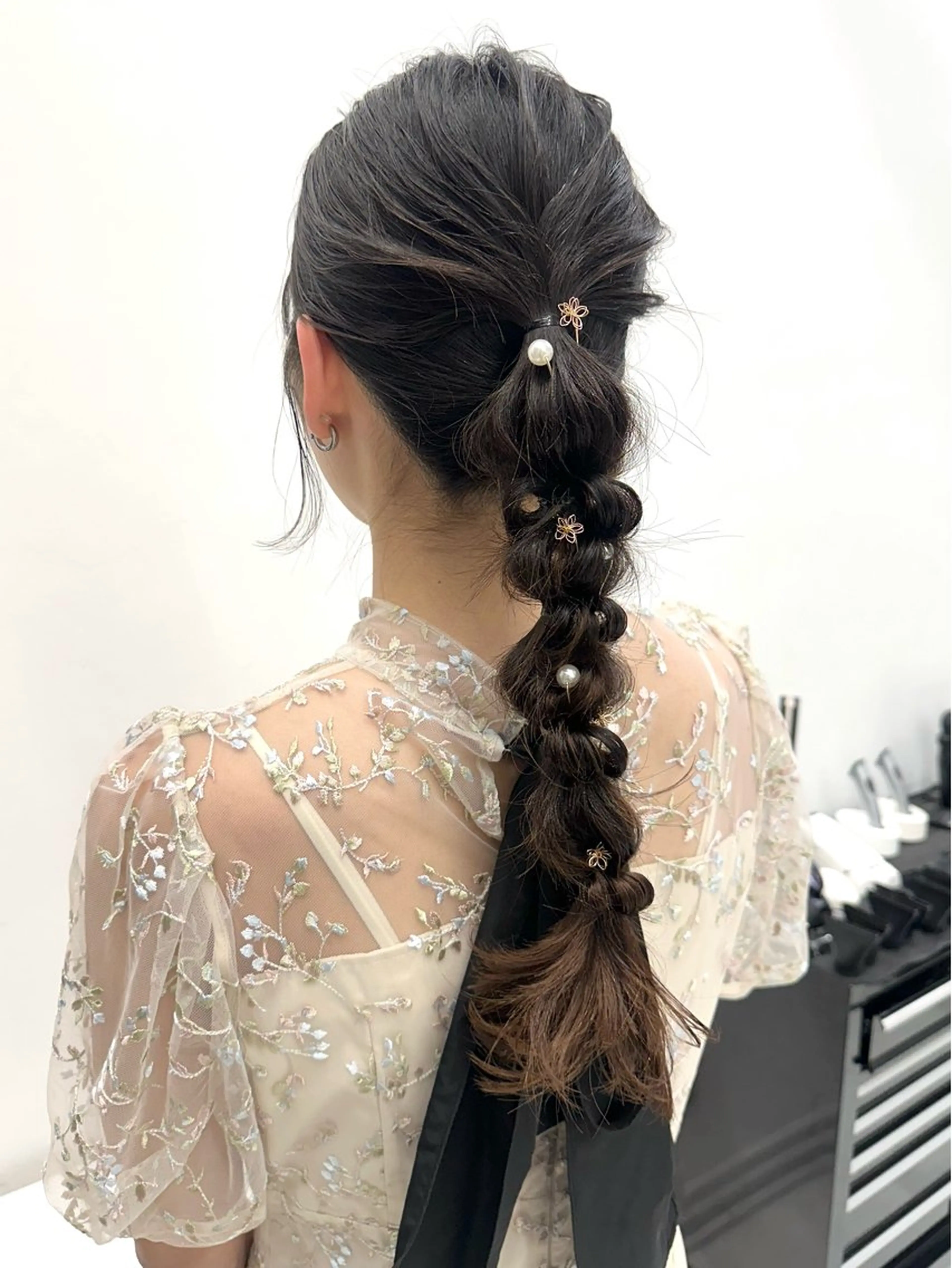 ロング ヘアアレンジ ヘアセット レイヤーカット/艶髪 ✨💭KIRARIのヘアスタイル