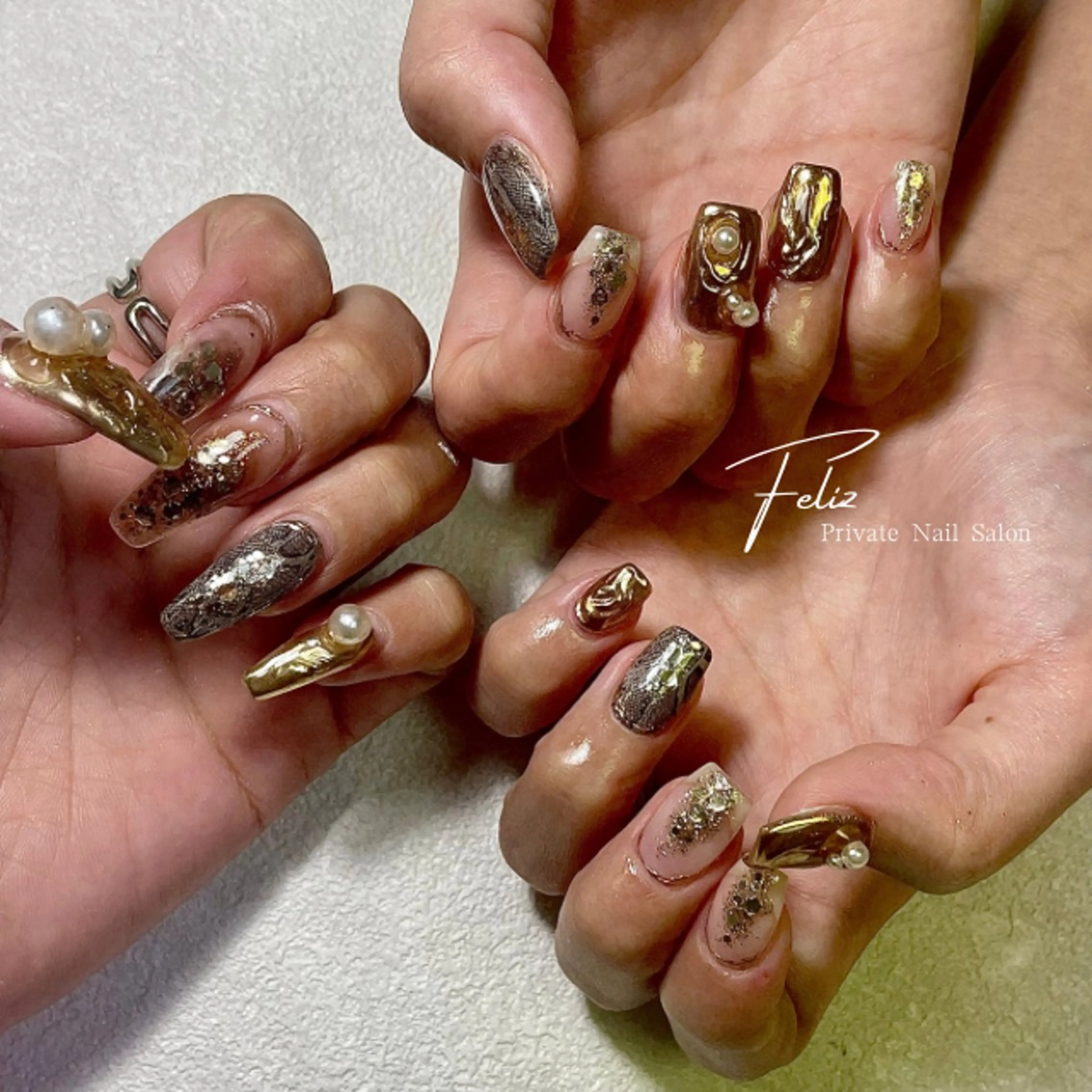 ネイル ハンドネイル ハンドケア Feliz所属・Feliz 楽しいネイルサロンのネイルデザイン