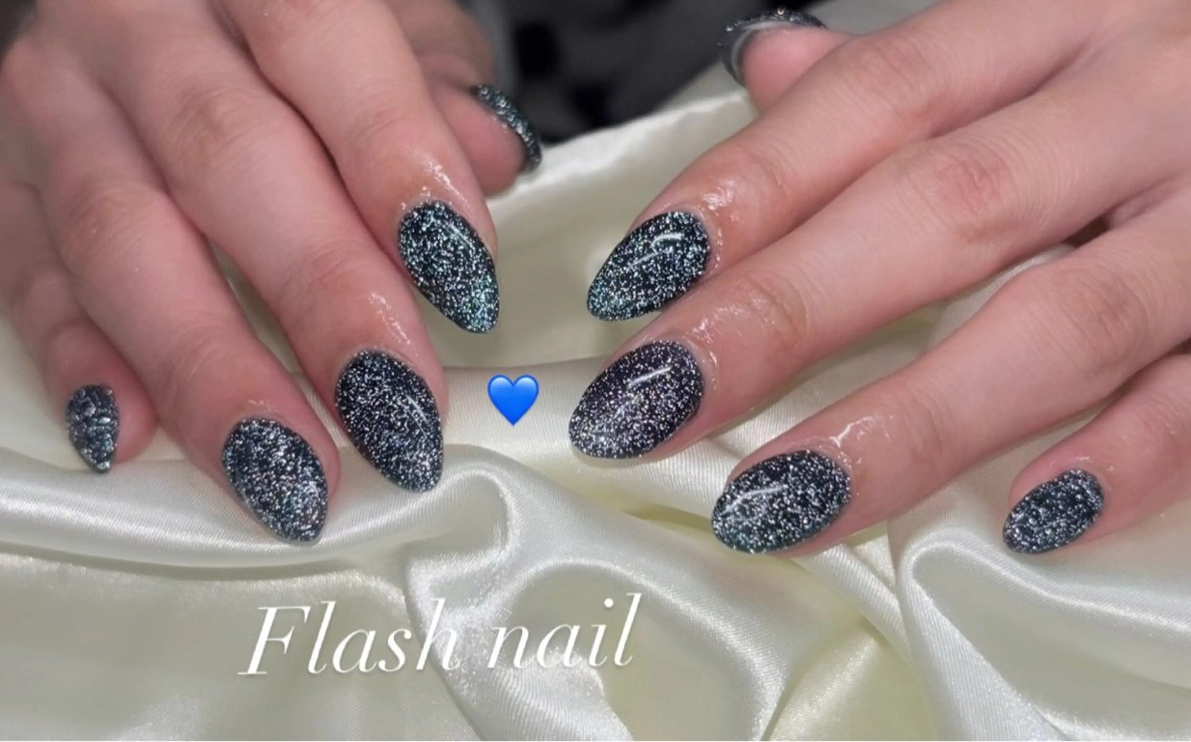 ネイル フラッシュネイル 韓国ネイル マグネットネイル オフィスネイル シンプルネイル Moana nail Hiyoriのネイルデザイン