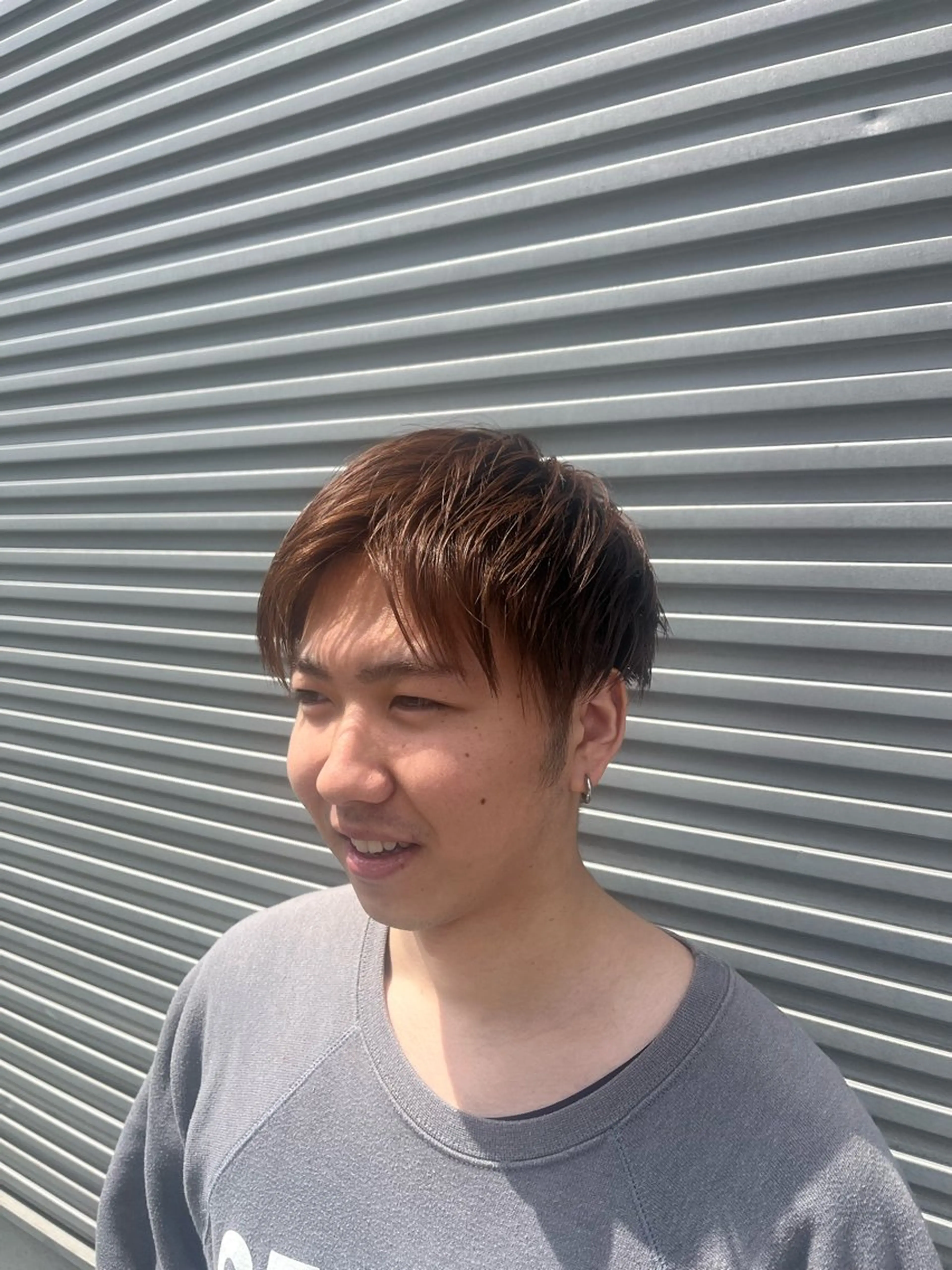 メンズ カット ヘッドスパ ベージュカラー⌇﻿ くびれヘア.𐙚心音のヘアスタイル