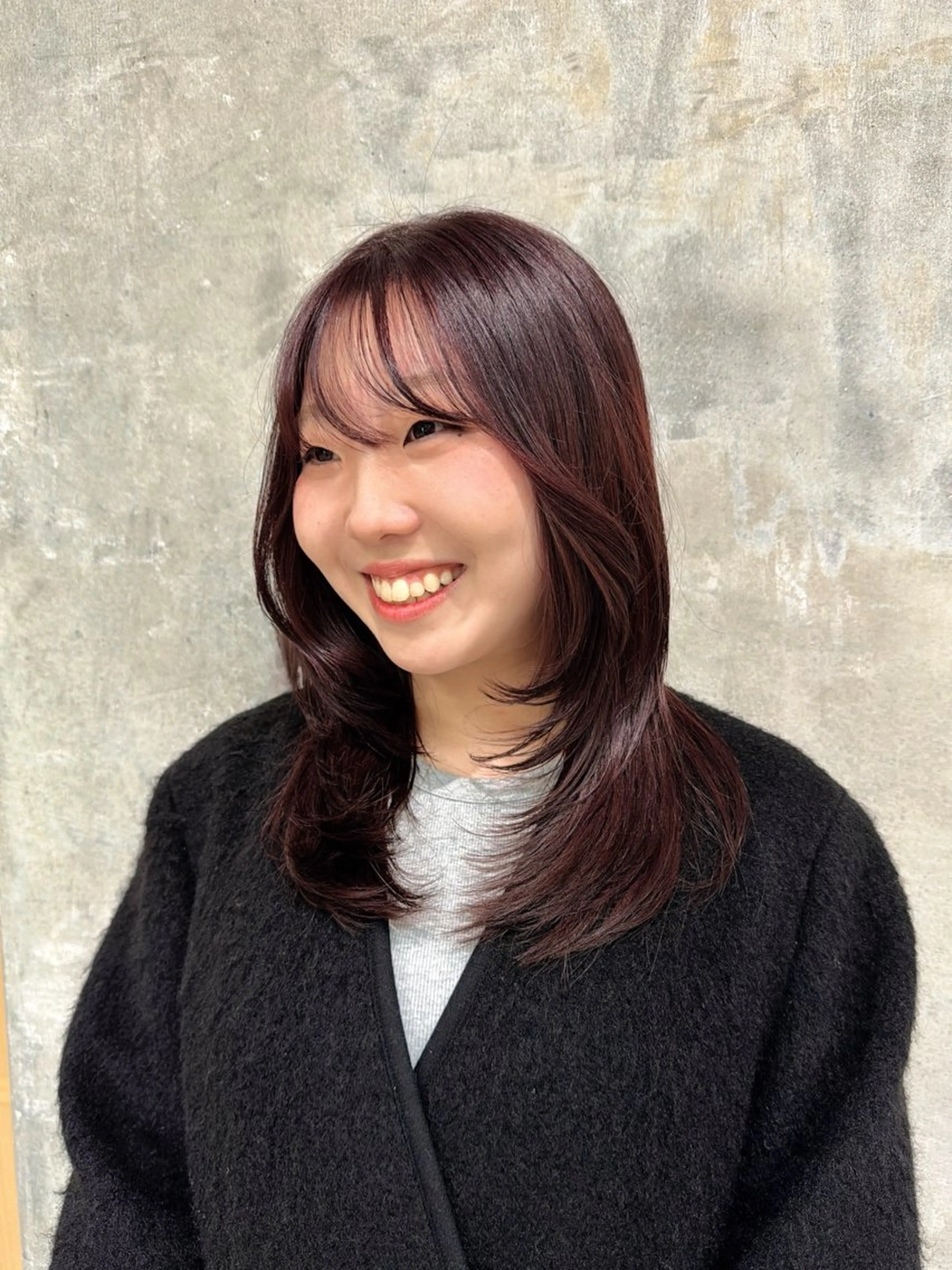 ミディアム カット ヘアカラー 🌞レイヤー×カラー 前川那津美🌞のヘアスタイル