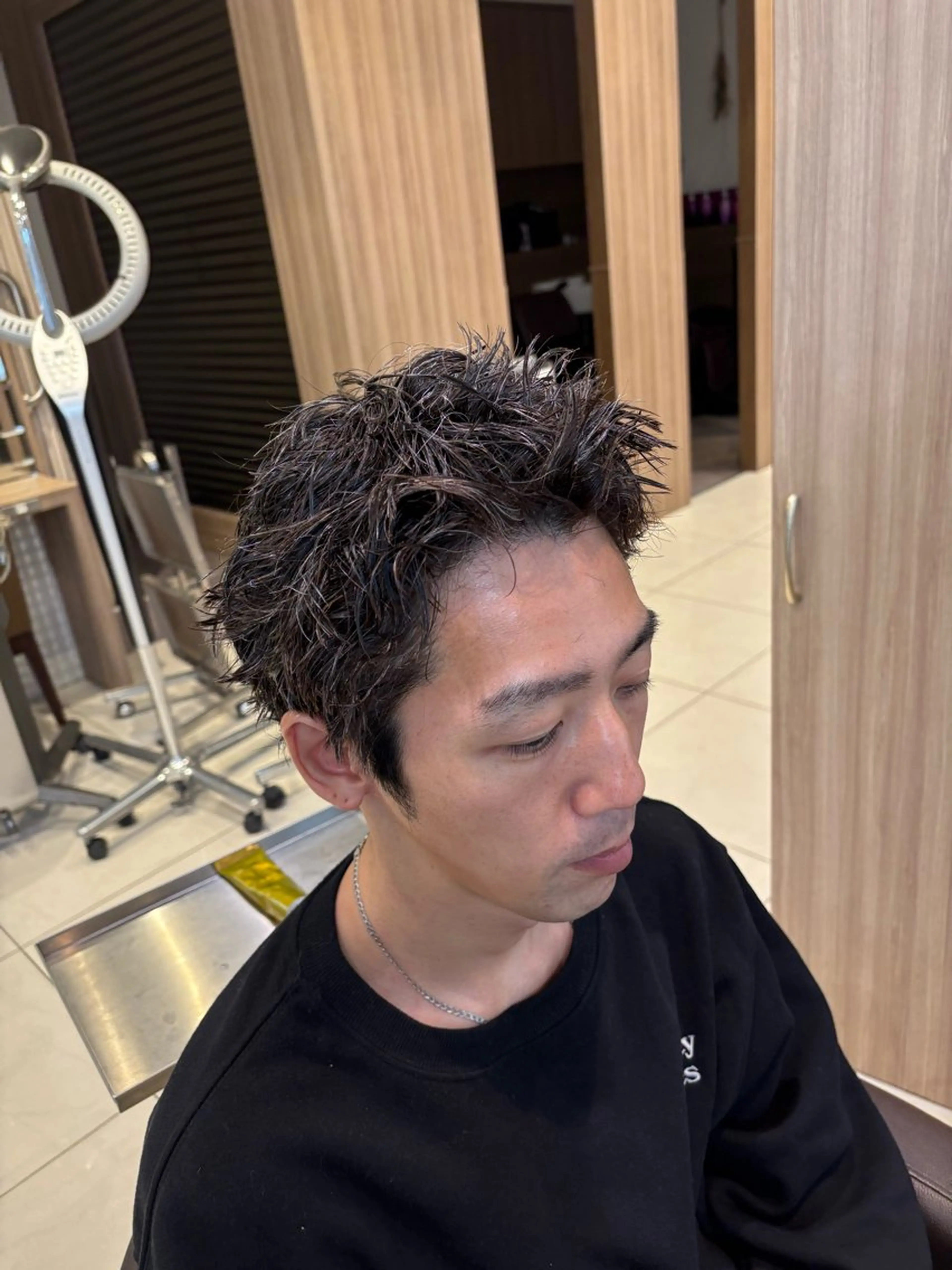 パーマ メンズ カット 波巻き･カルマ パーマ特化/aoiのヘアスタイル