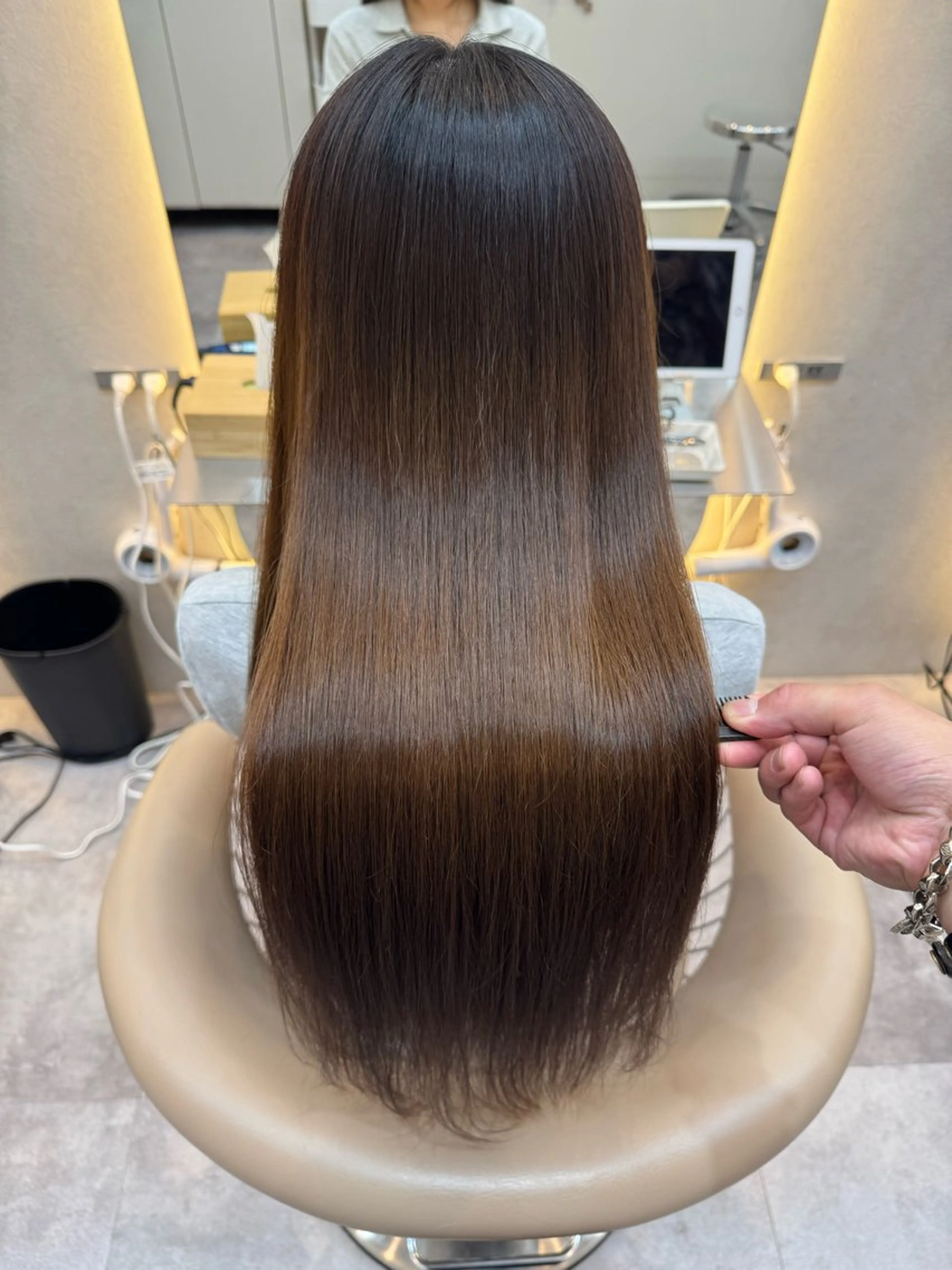 ロング カット ヘアカラー 縮毛矯正 トリートメント Hello by Sea所属・髪質改善/縮毛矯正 /レイヤー/宮崎直弥のヘアスタイル