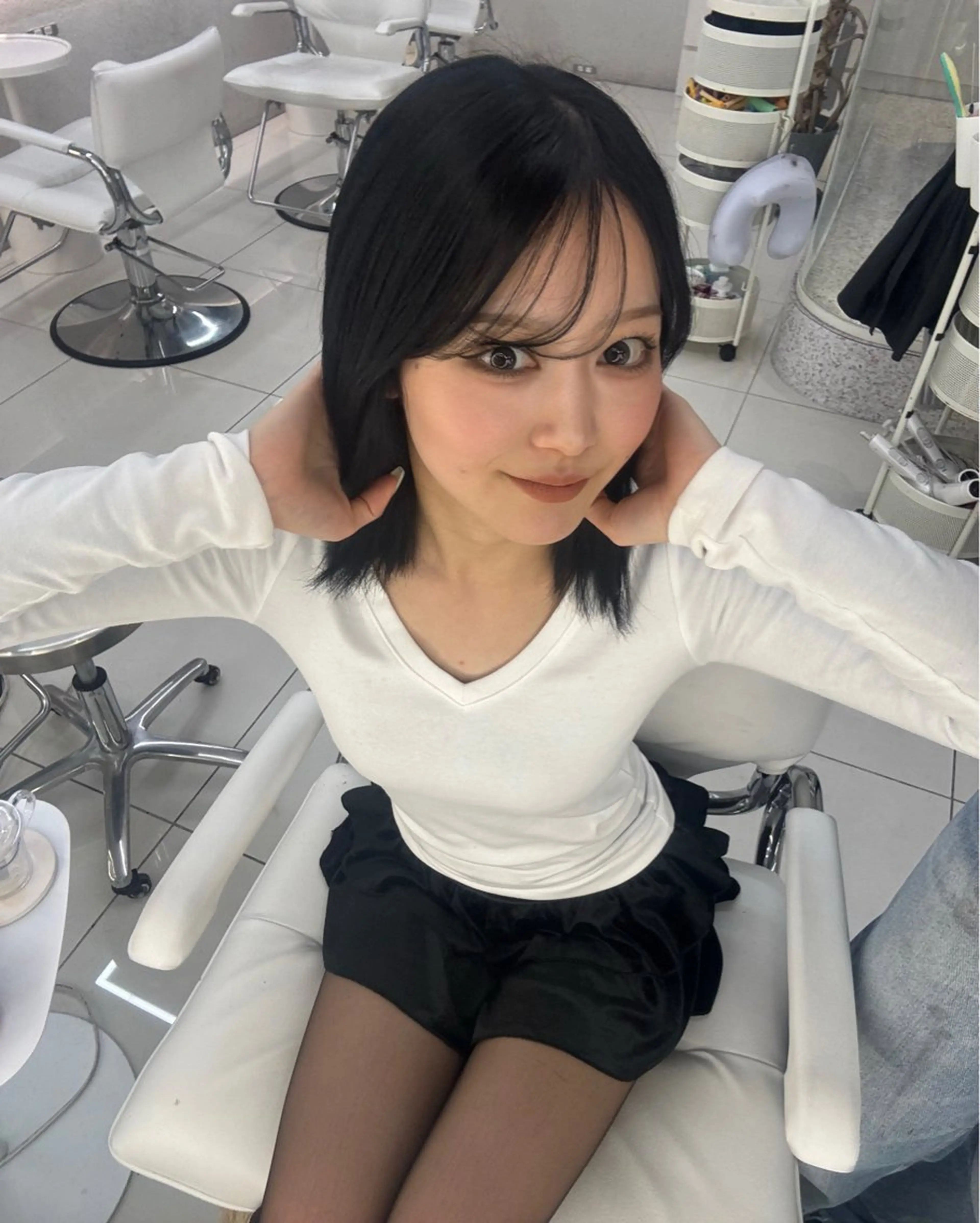 ミディアム カラー ヘアカラー GAGA Hinaのヘアスタイル