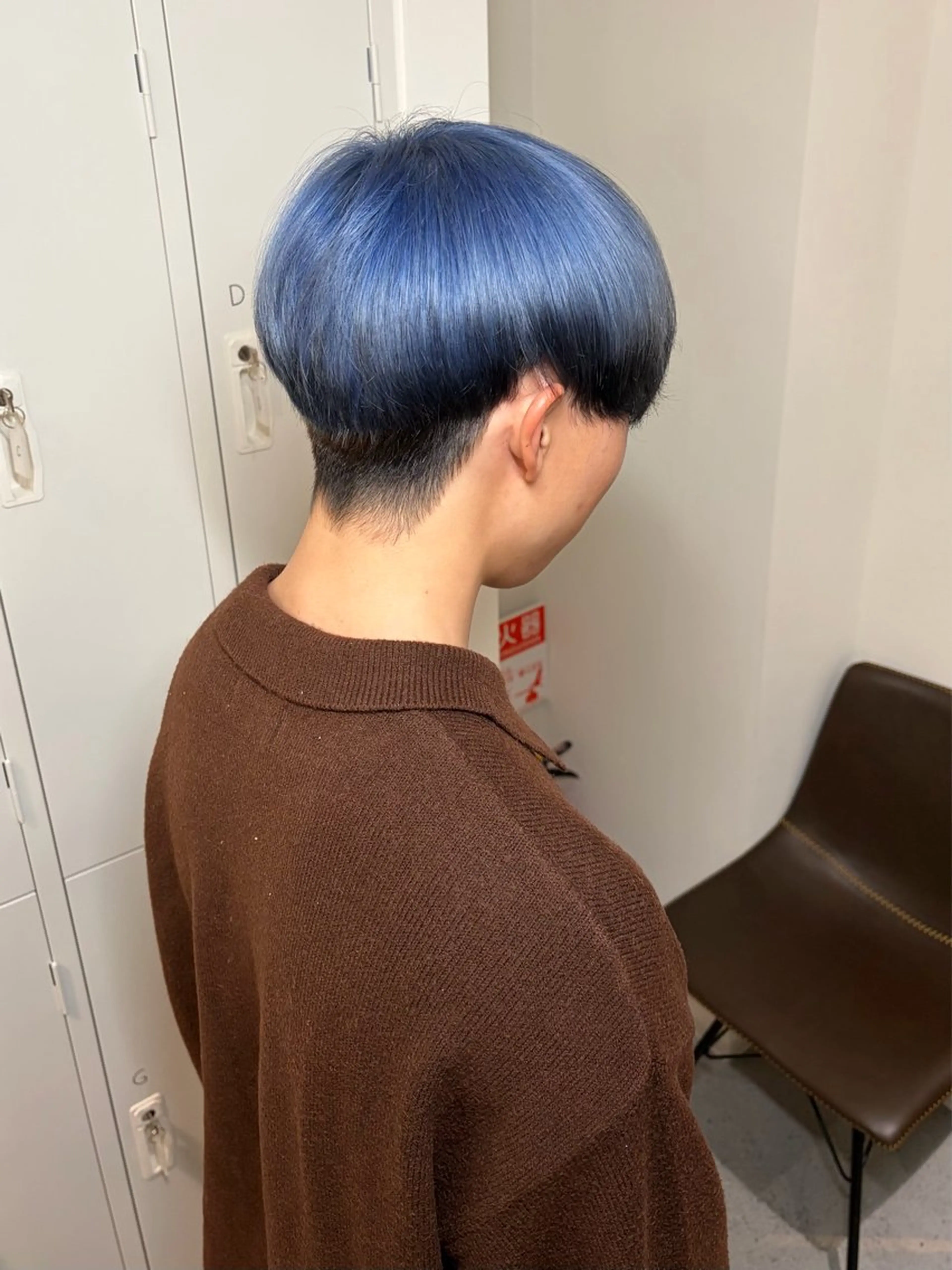 カラー メンズ ブルーカラー ヘアカラー miku カラー／ヘッドスパのヘアスタイル