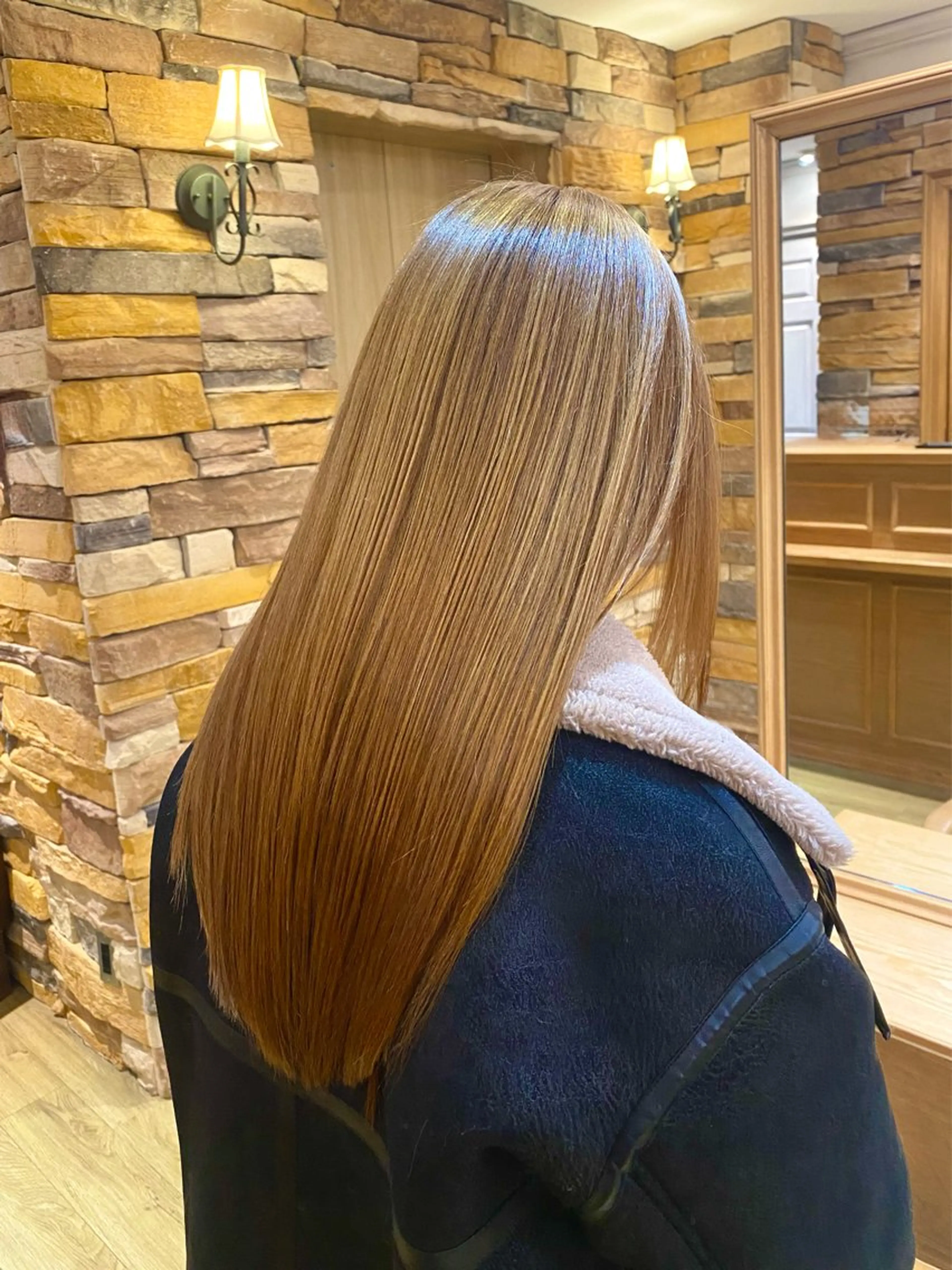 ロング 髪質改善 トリートメント 縮毛矯正 千 田のヘアスタイル