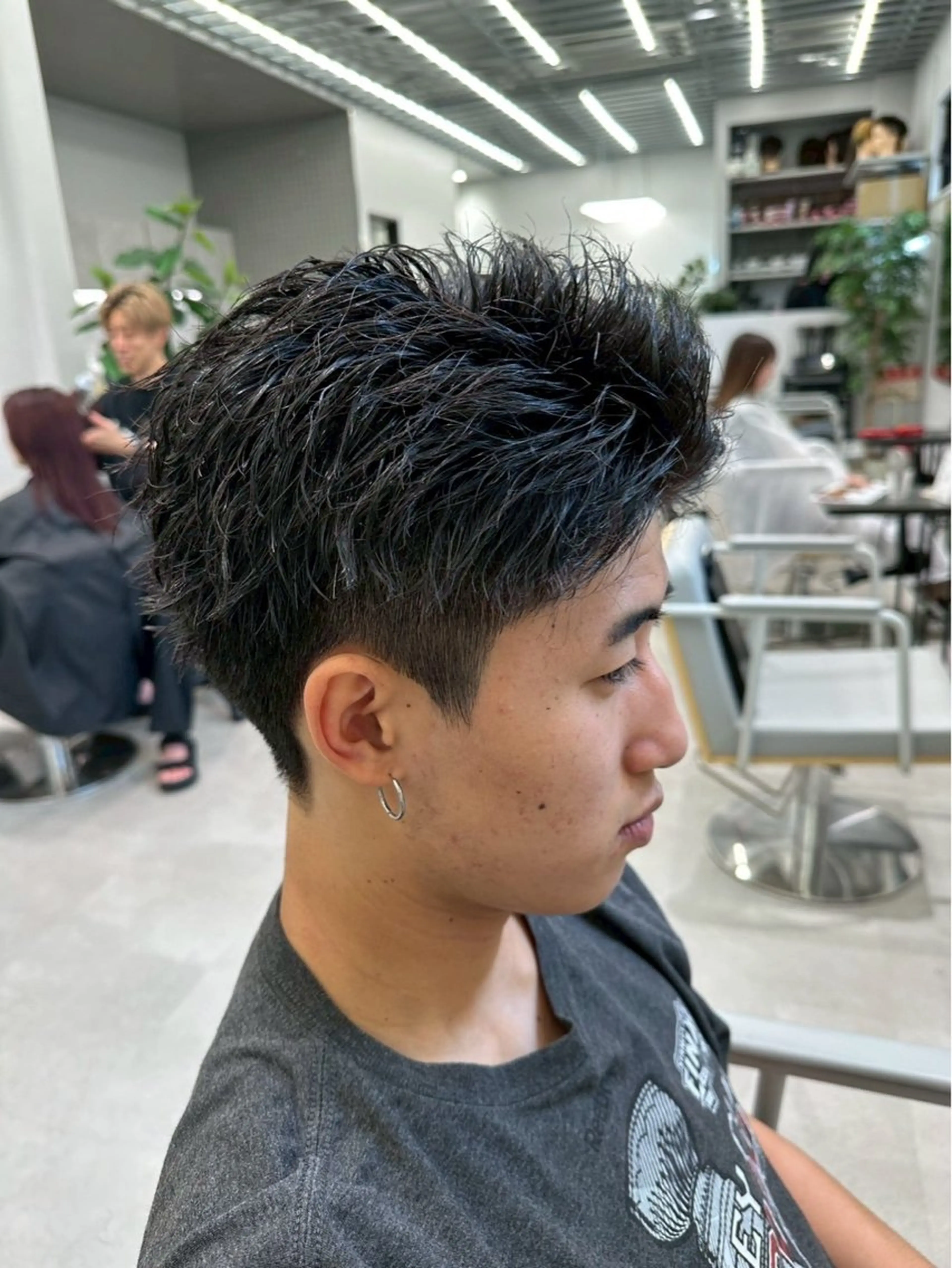 ショート パーマ メンズ カット パーマ Joule 大分メンズのヘアスタイル
