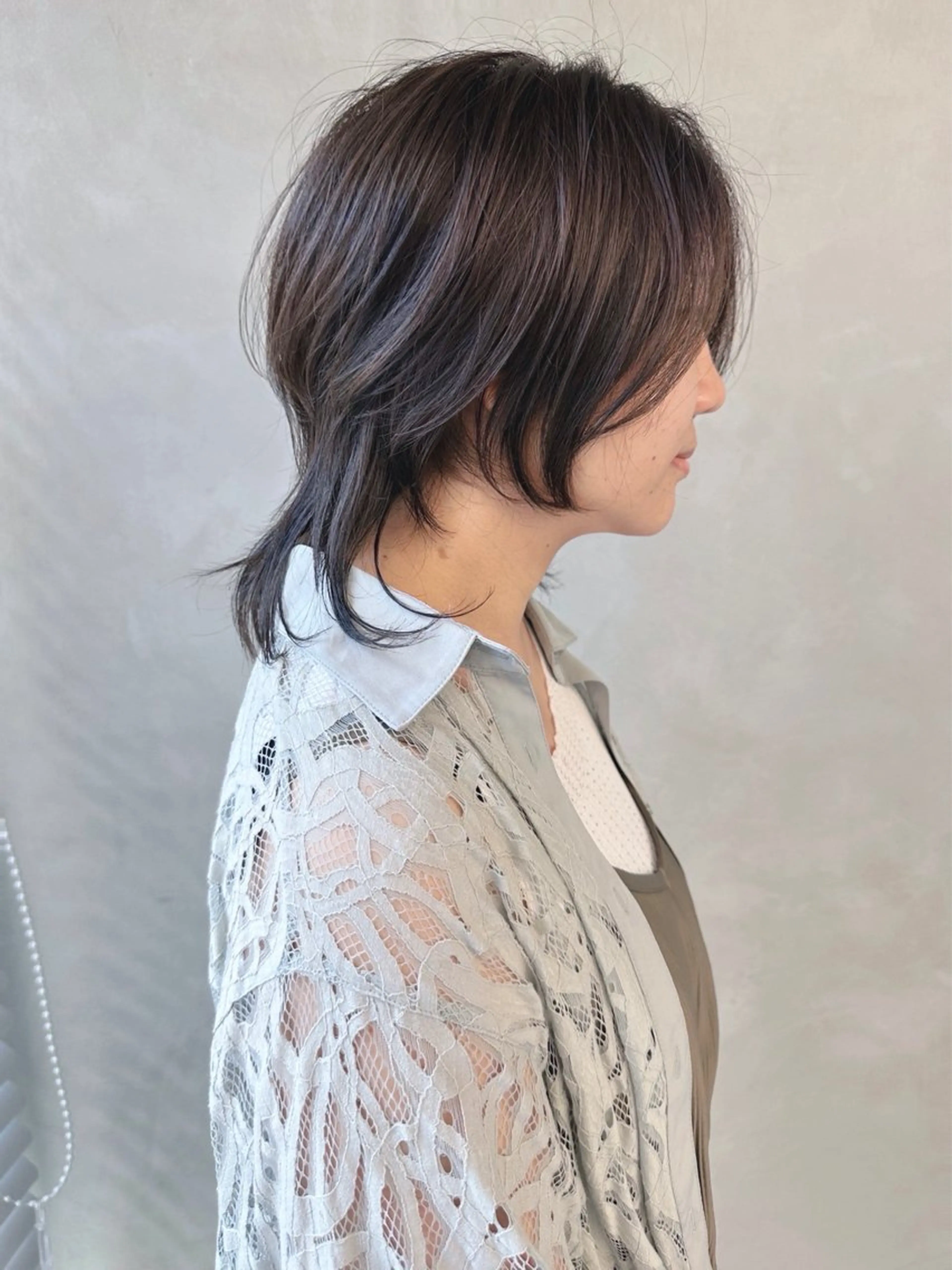 ミディアム 小顔ボブ/お悩み解決 /ボブパーマ/とういのヘアスタイル