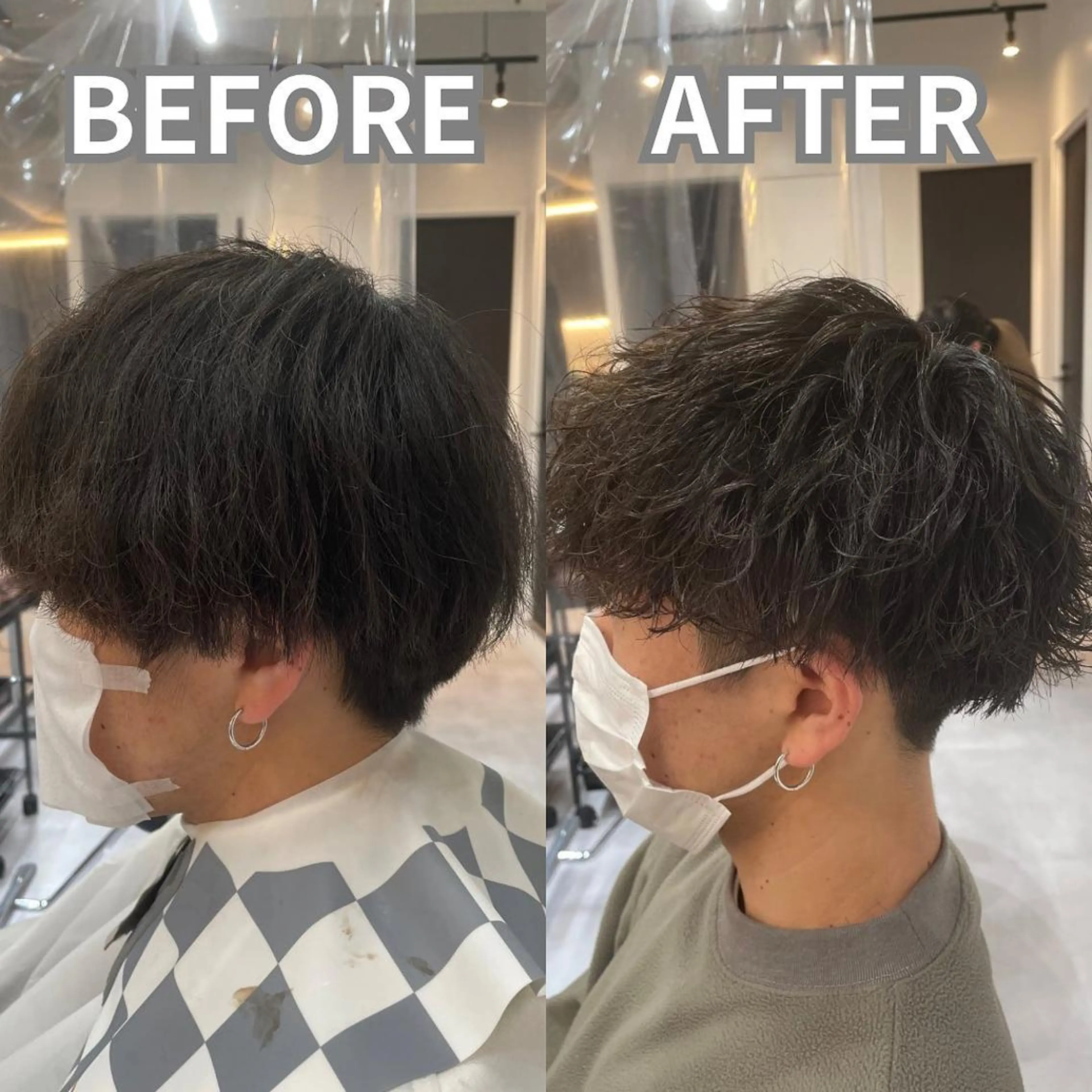 ショート 髪質改善× ハイライト溝江のヘアスタイル