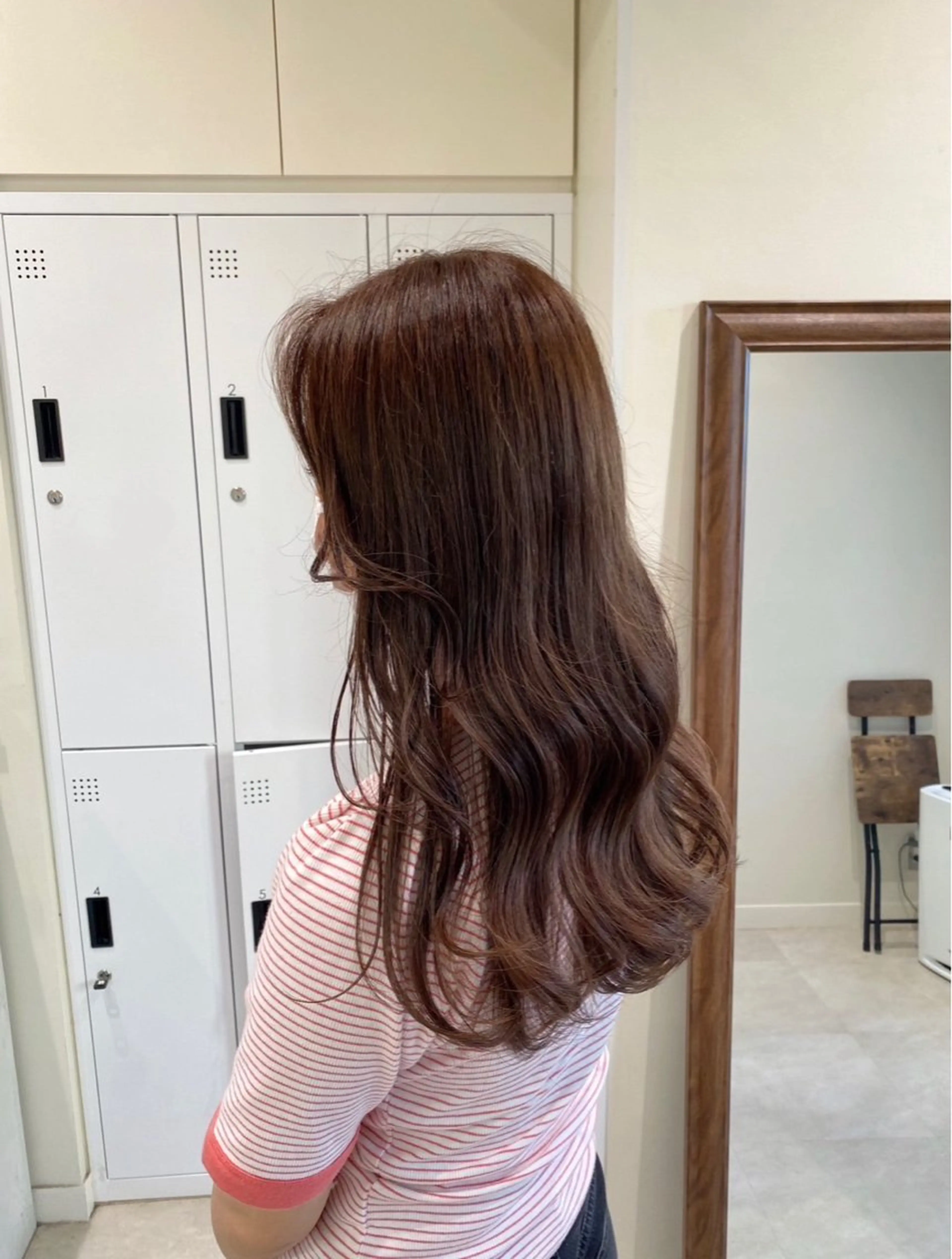 ロング カラー 髪質改善/暗髪カラー ヘアアレンジ/ｽﾐﾚのヘアスタイル