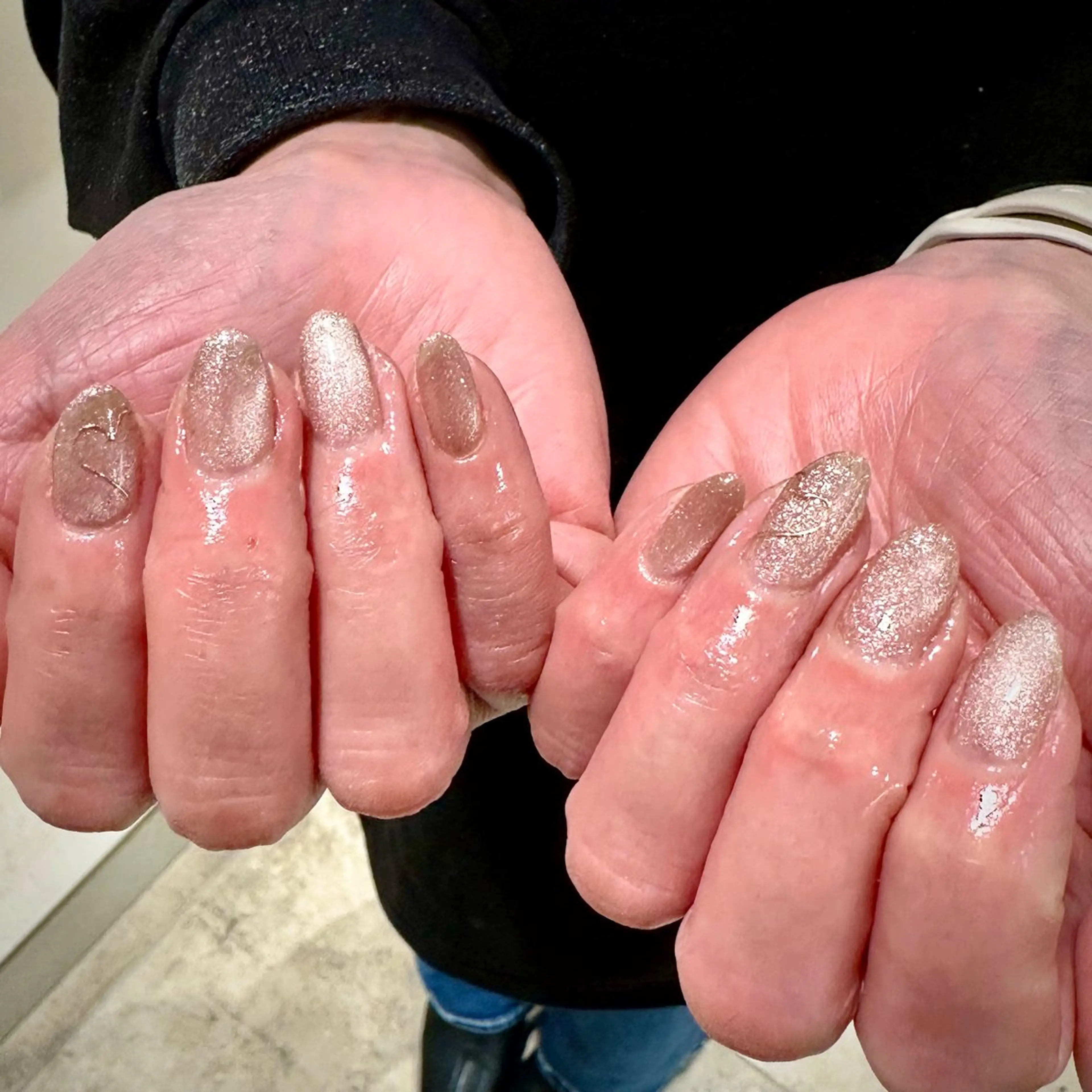 ネイル アートネイル ハート マグネットネイル シンプルネイル Umezawa Minoriのネイルデザイン