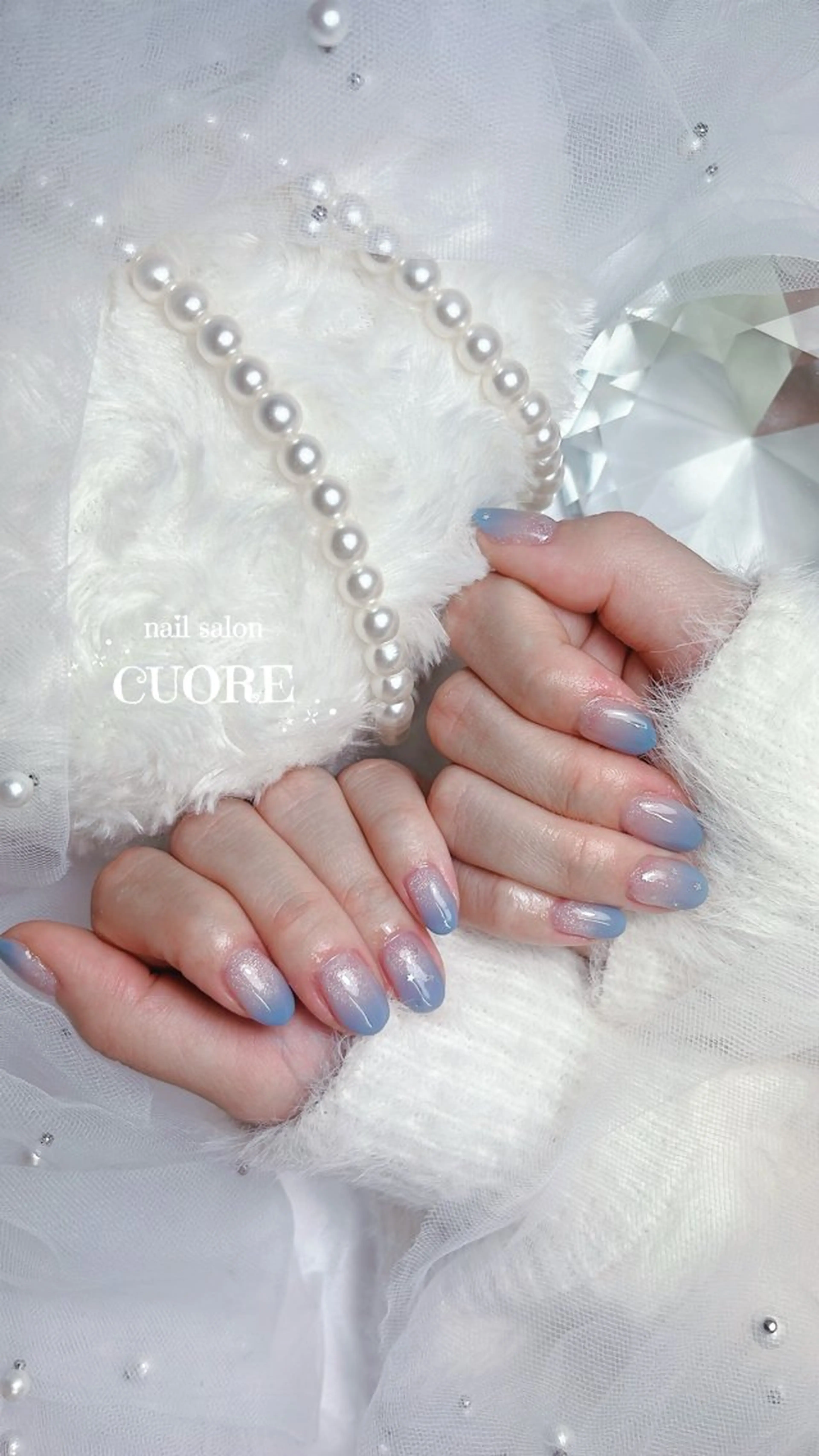 ネイル グラデーション マグネットネイル オフィスネイル シンプルネイル ハンドネイル CUORE____nail所属・nail salon CUOREのネイルデザイン