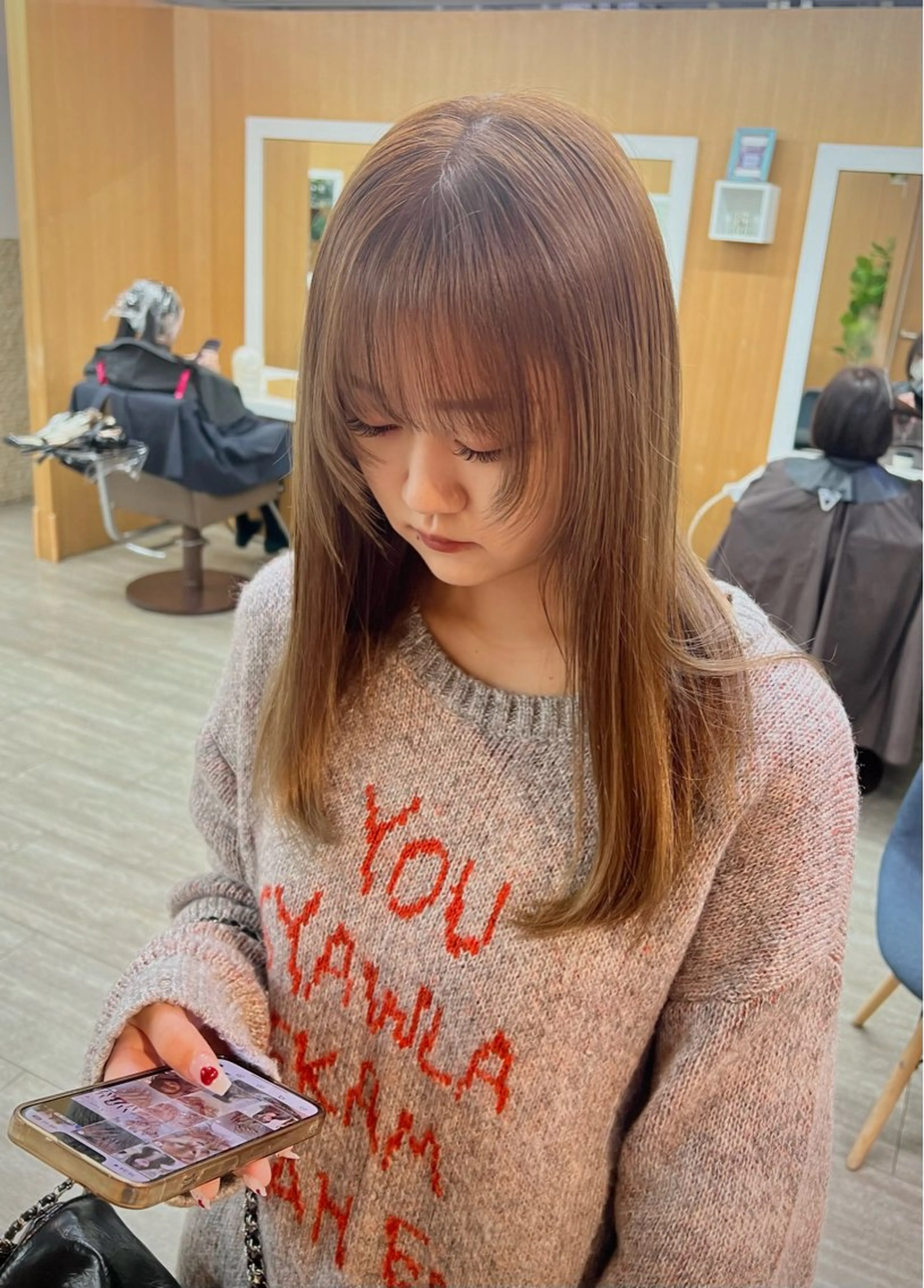 ロング カラー 透明感カラー レイヤーカット 透明感カラー/ イルミナカラーヒロキのヘアスタイル