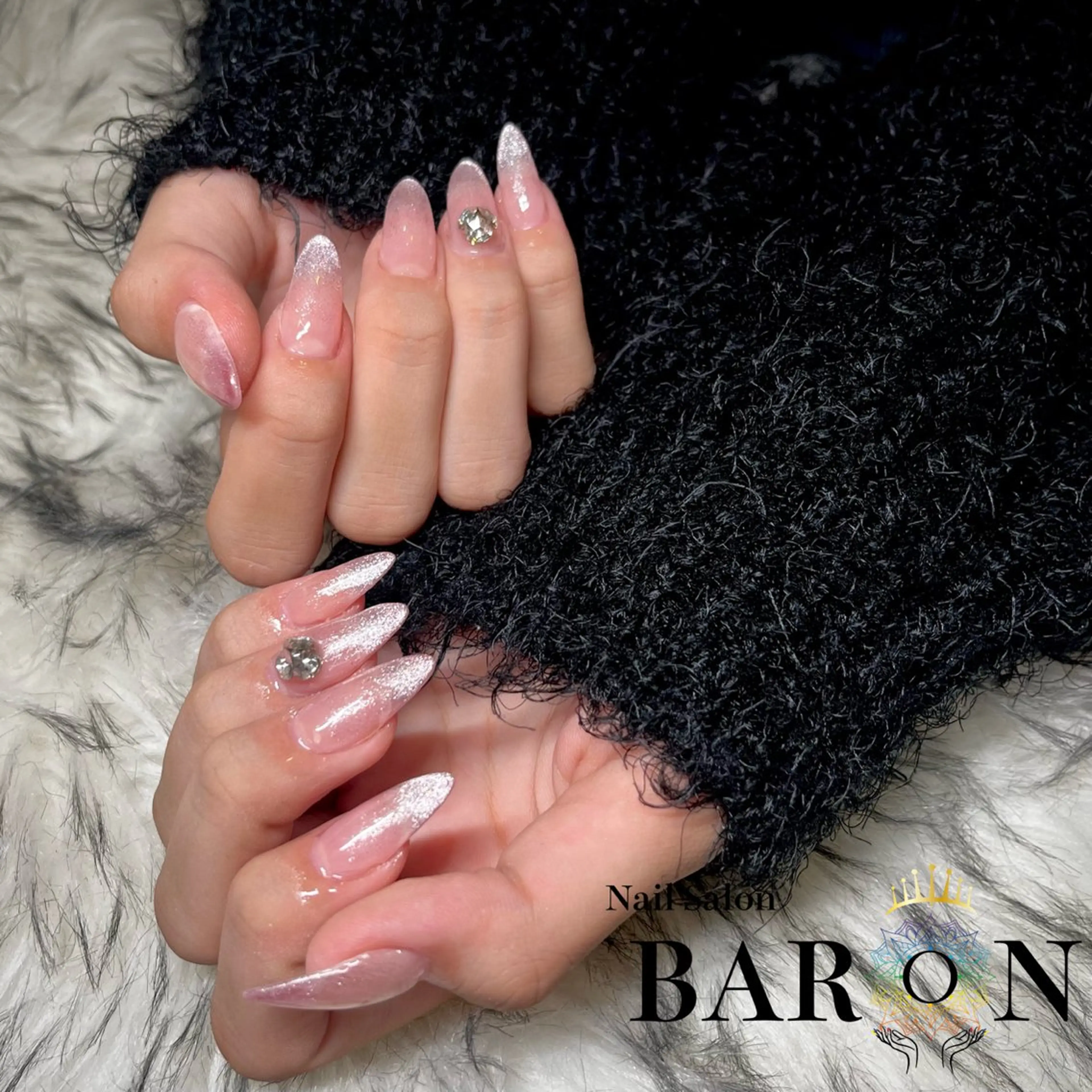 ネイル マグネットネイル ハンドネイル ☆SAKI☆ BARON 店長のネイルデザイン