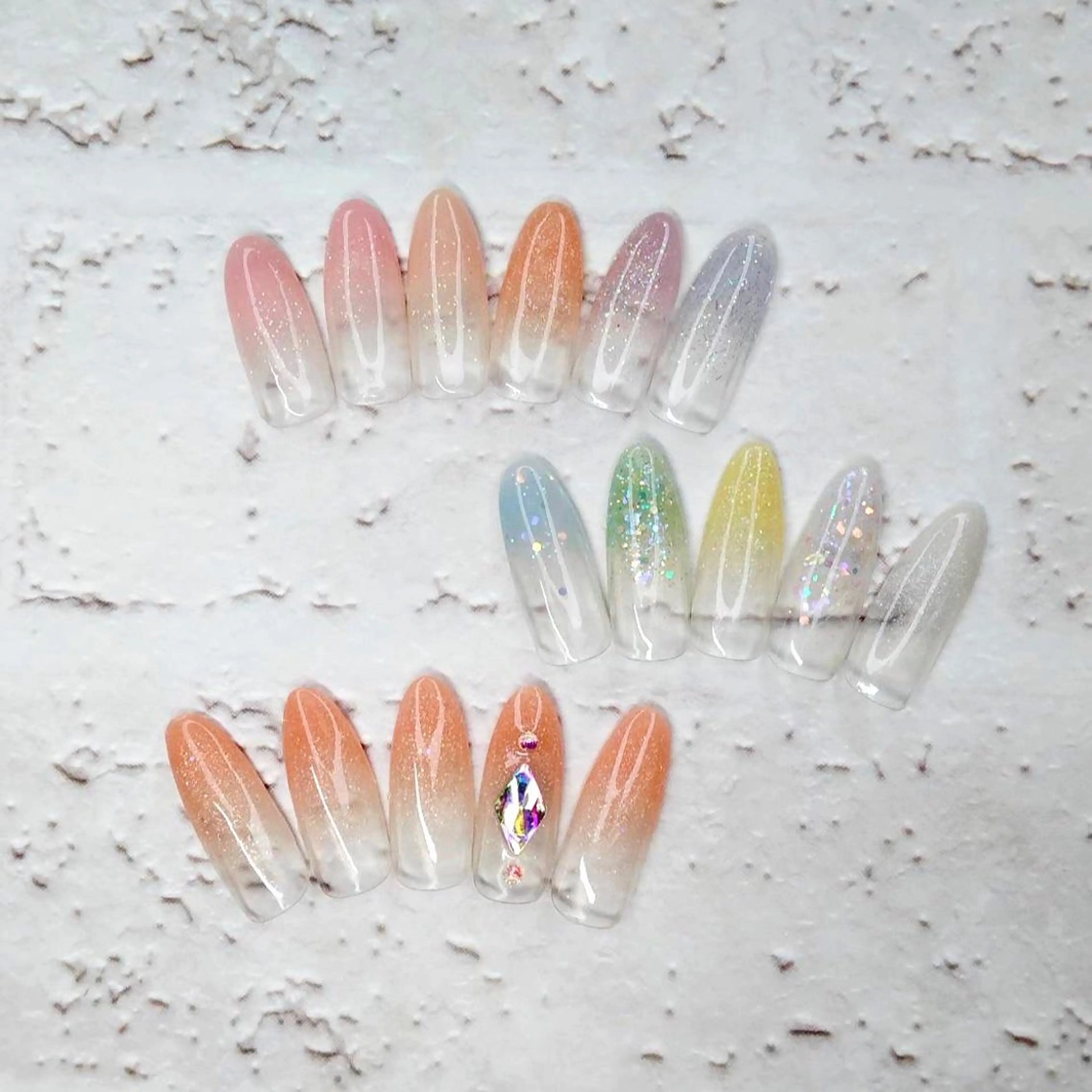 ネイル グラデーション スカルプネイル blanca🌺 mayu(東白楽)のマツエク・マツパデザイン