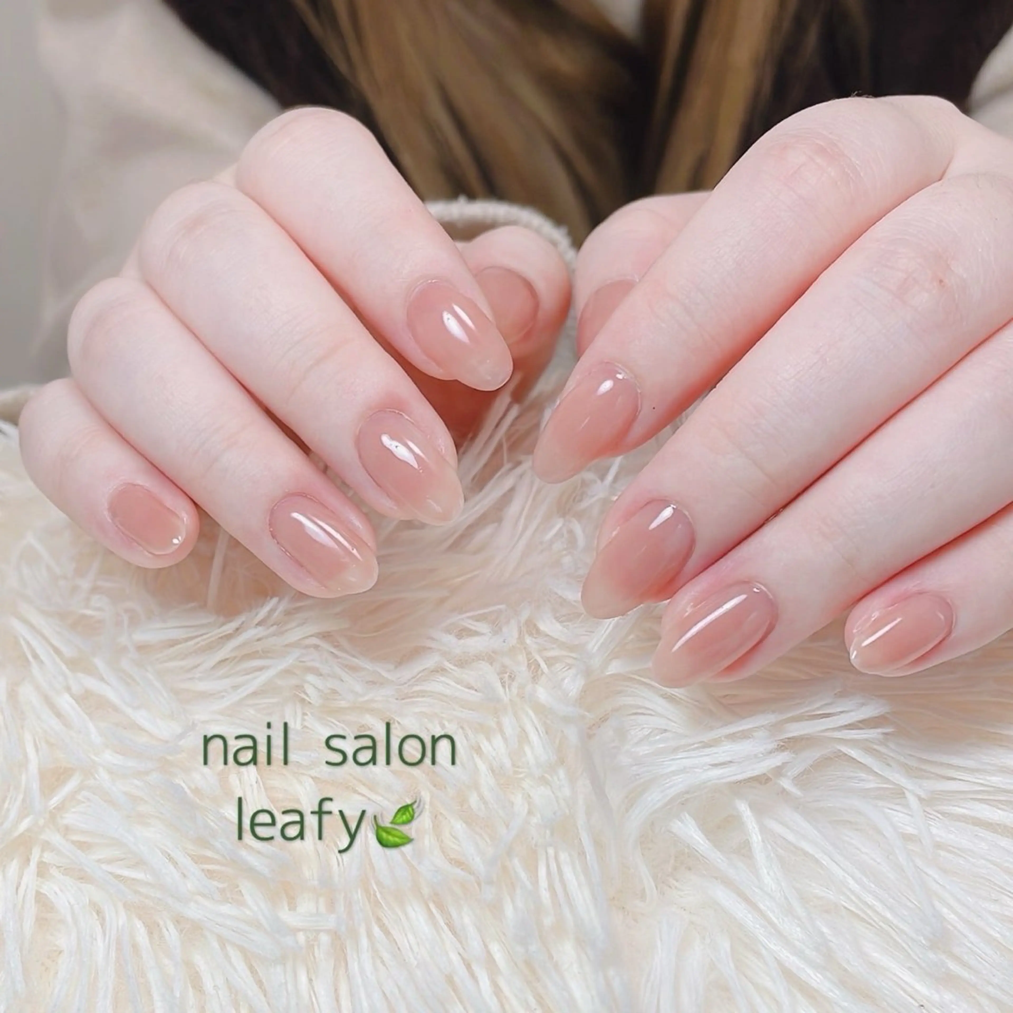ネイル ワンカラーネイル ハンドネイル ネイルサロン leafyのネイルデザイン