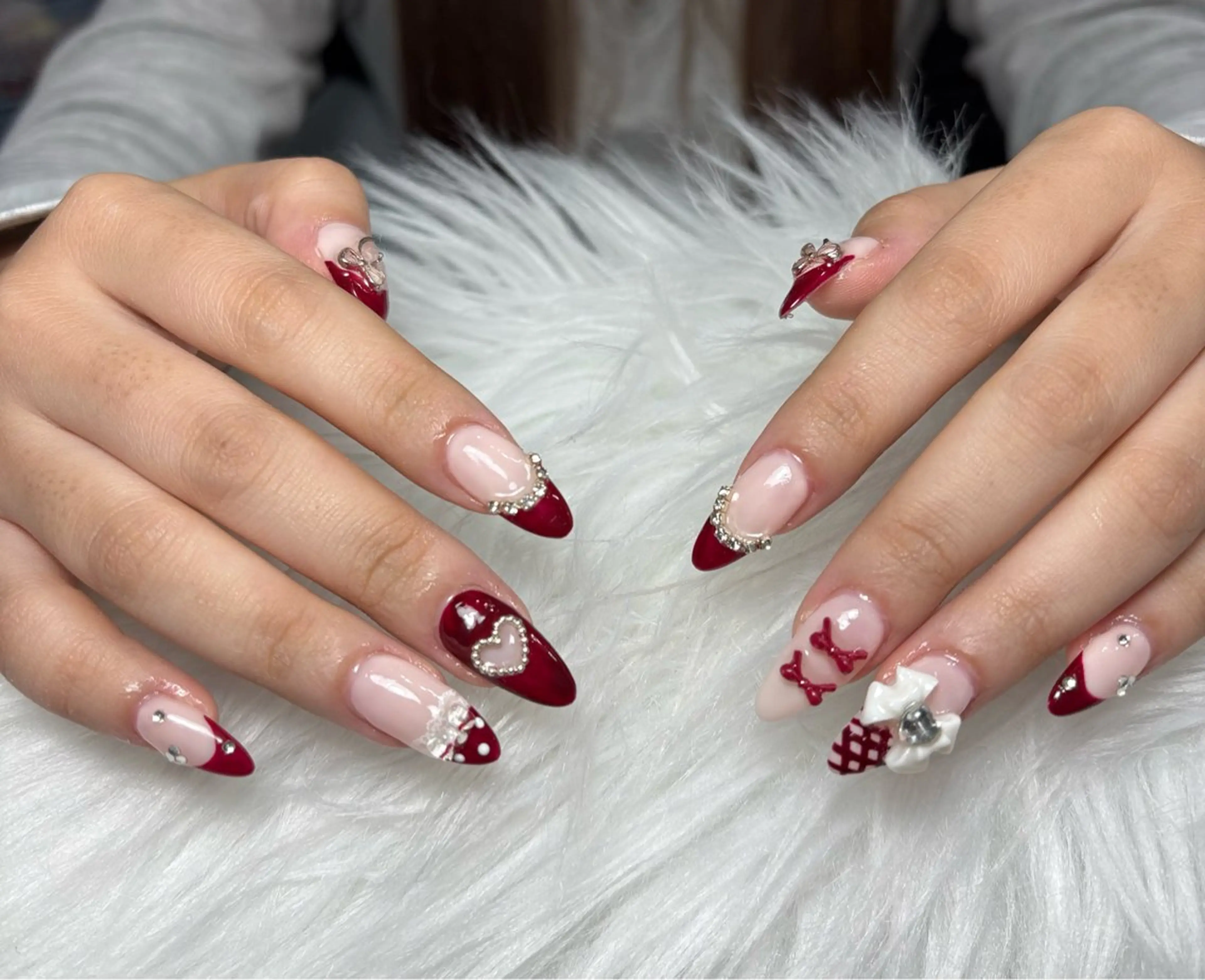 ネイル アートネイル 長さ出し ジェルネイル マグネットネイル ニュアンスネイル なな_ CloudyChanのネイルデザイン