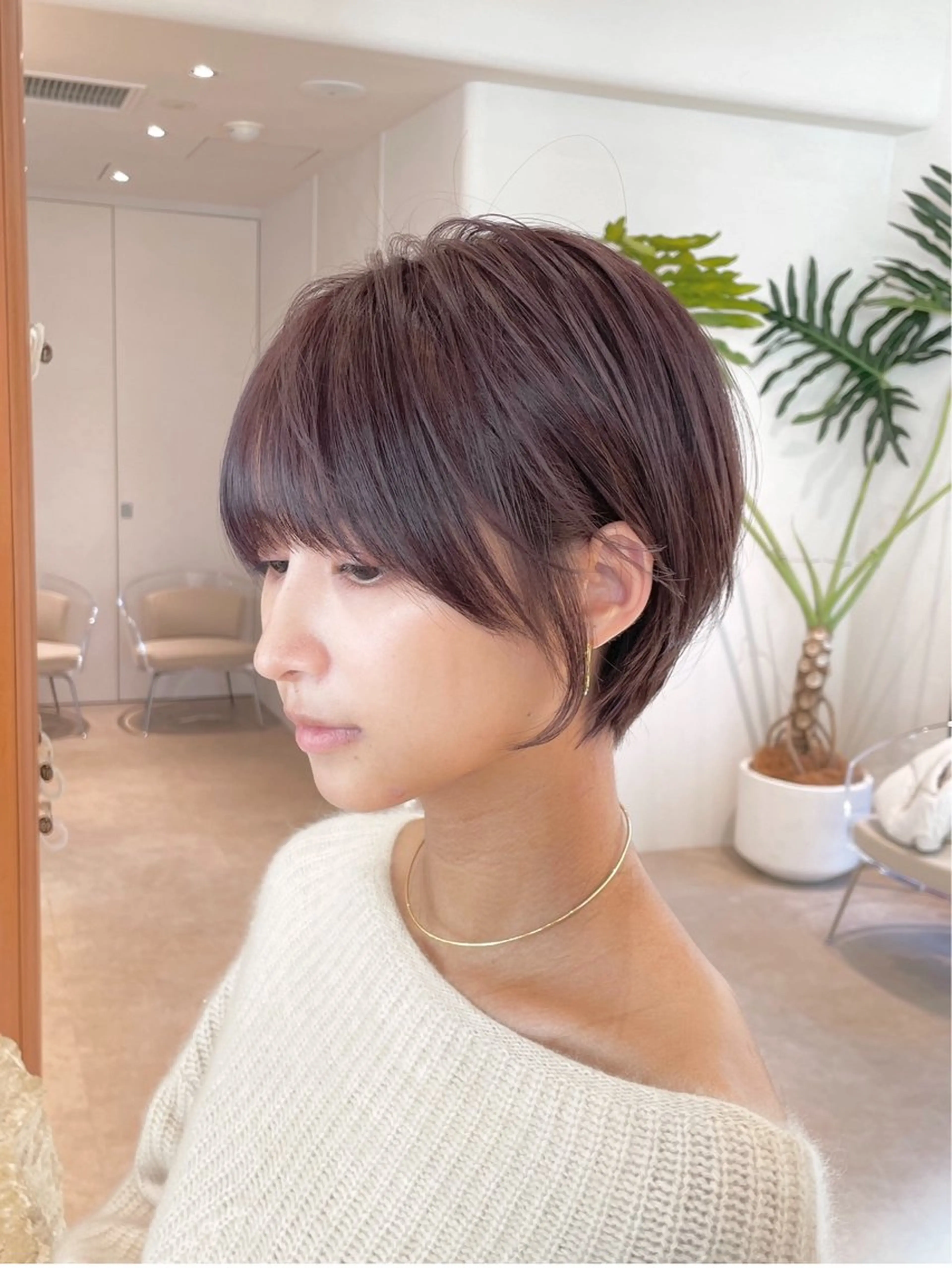 ショート カラー ショートボブ ダブルカラー イルミナカラー ボブ くびれヘア カット ヘアカラー トリートメント 渋谷ボブ/レイヤー ボブ田中航平のヘアスタイル