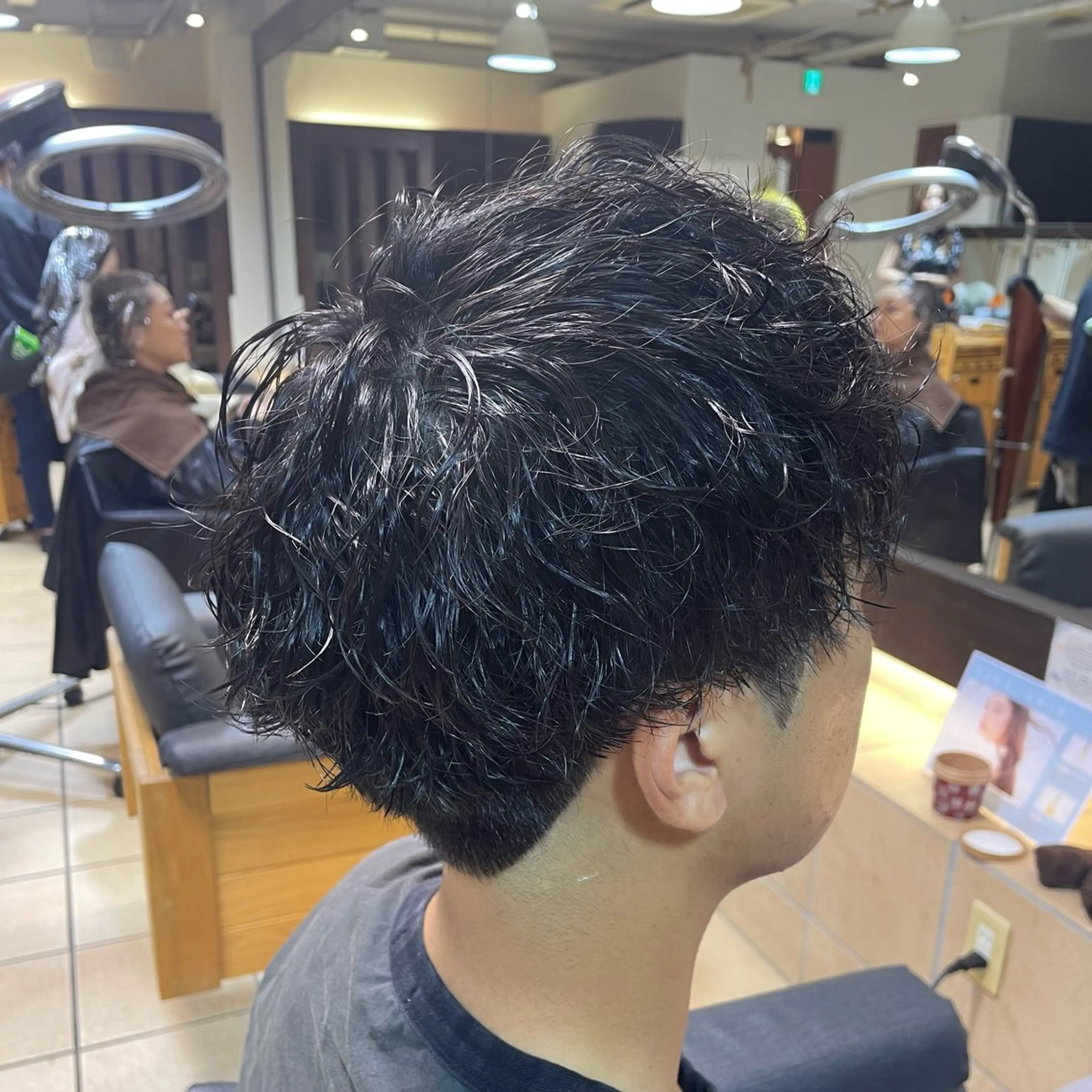 ショート パーマ メンズ カット パーマ すげ さやかのヘアスタイル