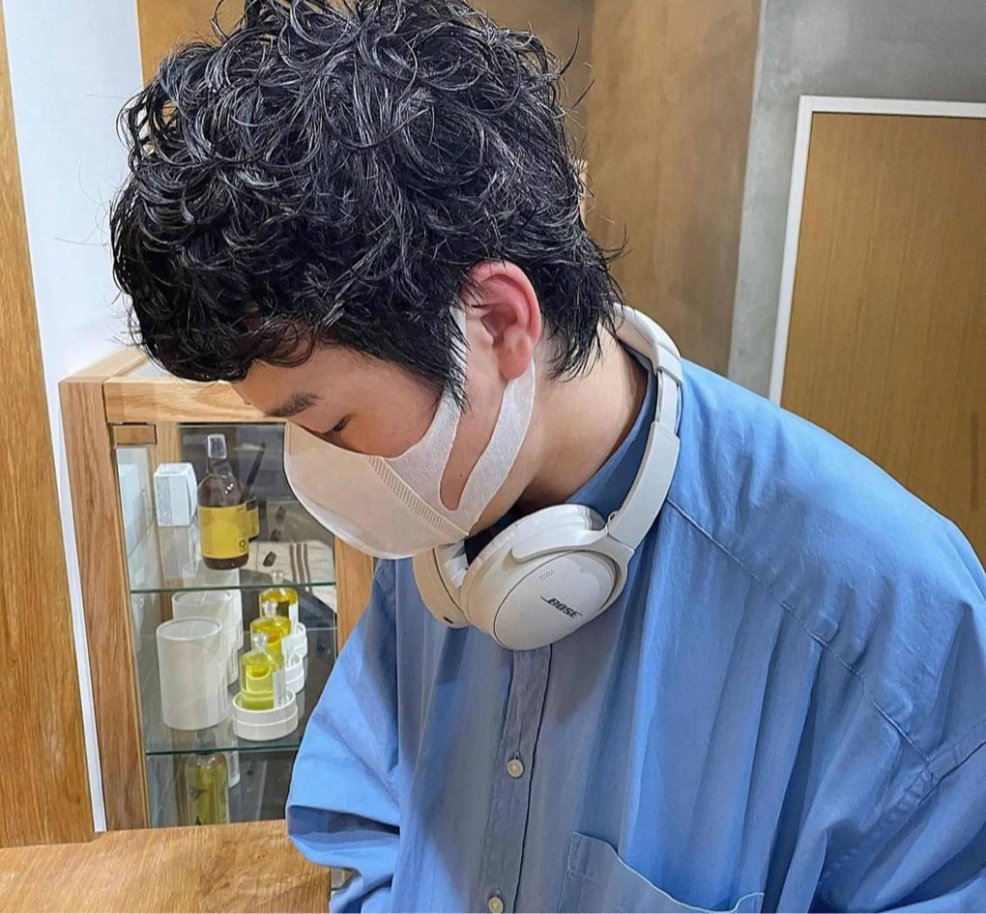 ショート メンズ メンズパーマ メンズウルフカット ウルフカット 渋谷/原宿/メンズ/ コヤマトモヤのヘアスタイル