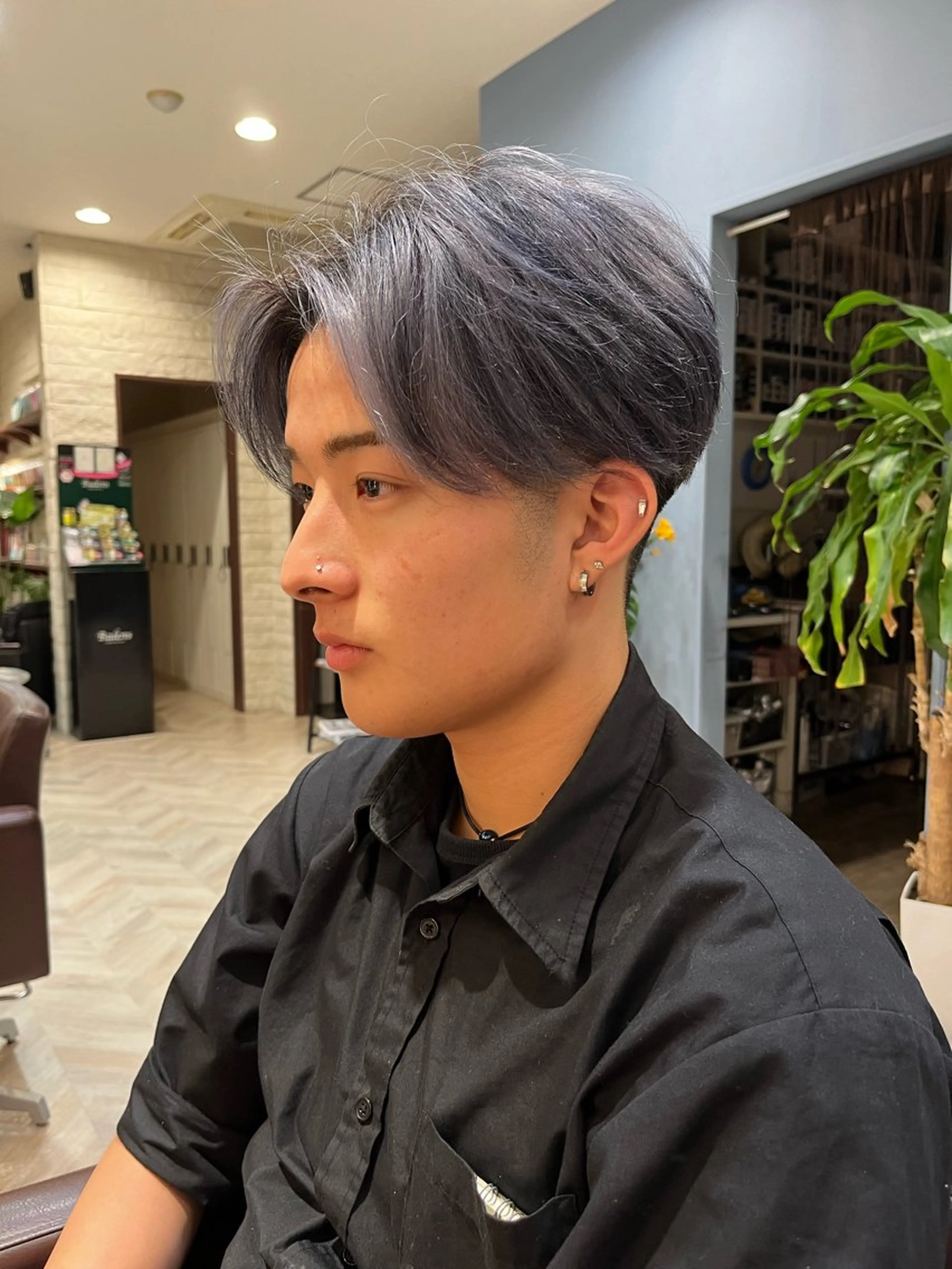 カラー 博多/ショート/ パーマ/有馬颯汰のヘアスタイル