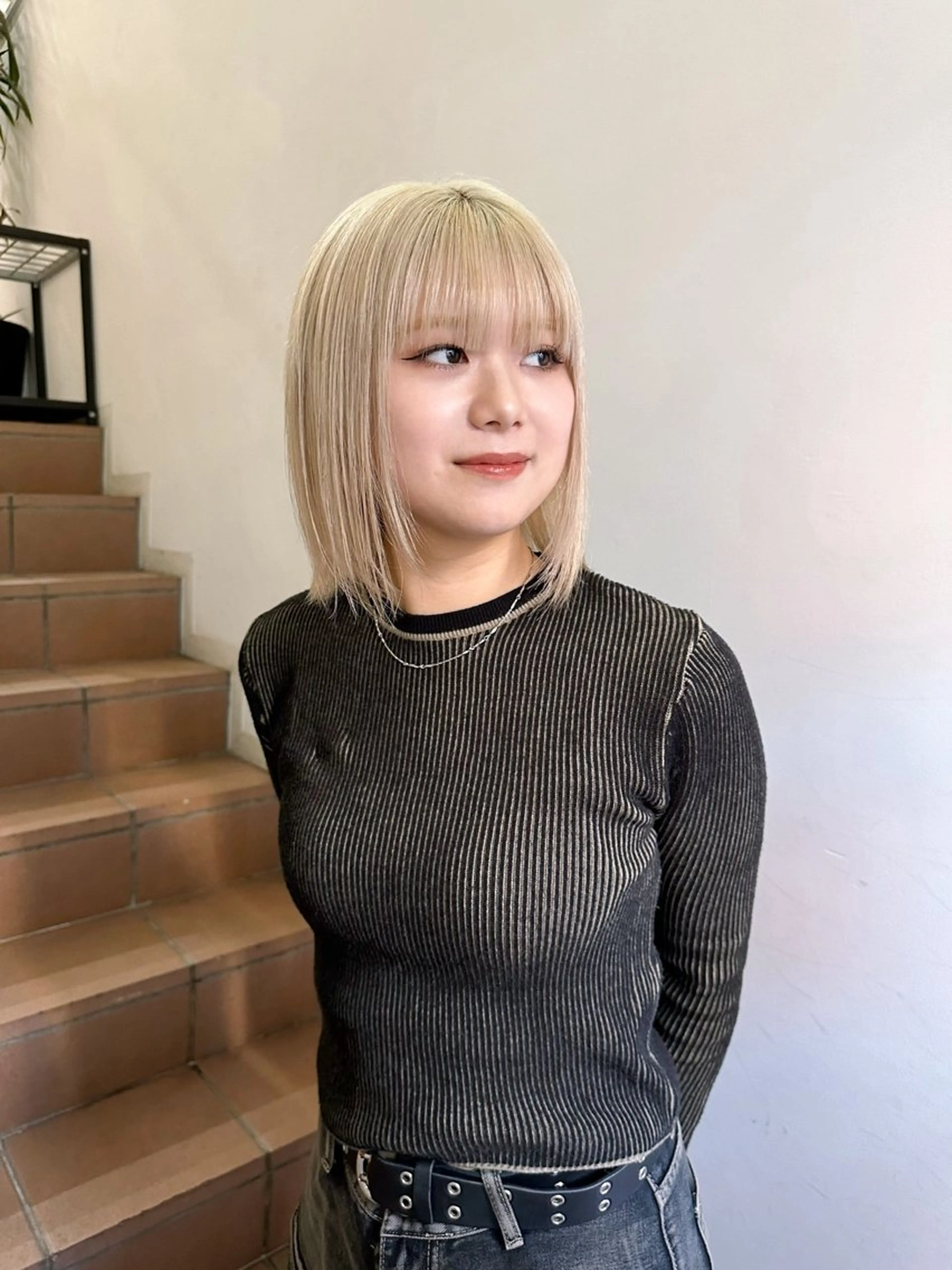 ショート カラー ブロンド Cinq所属・ハイライト🌟/ ボブ/豊田のヘアスタイル