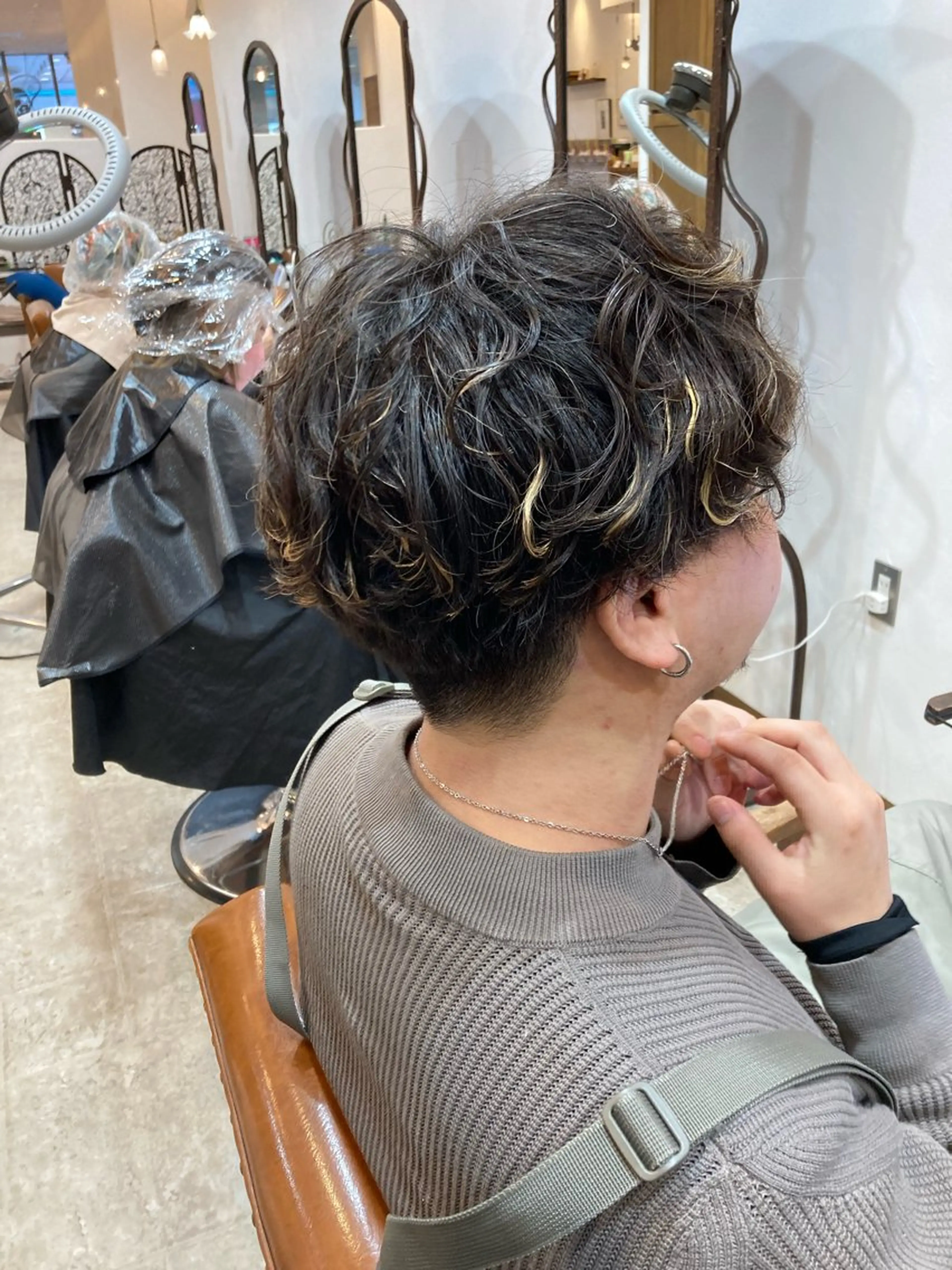 ショート パーマ メンズ カット特化型 美容師/栗本のヘアスタイル