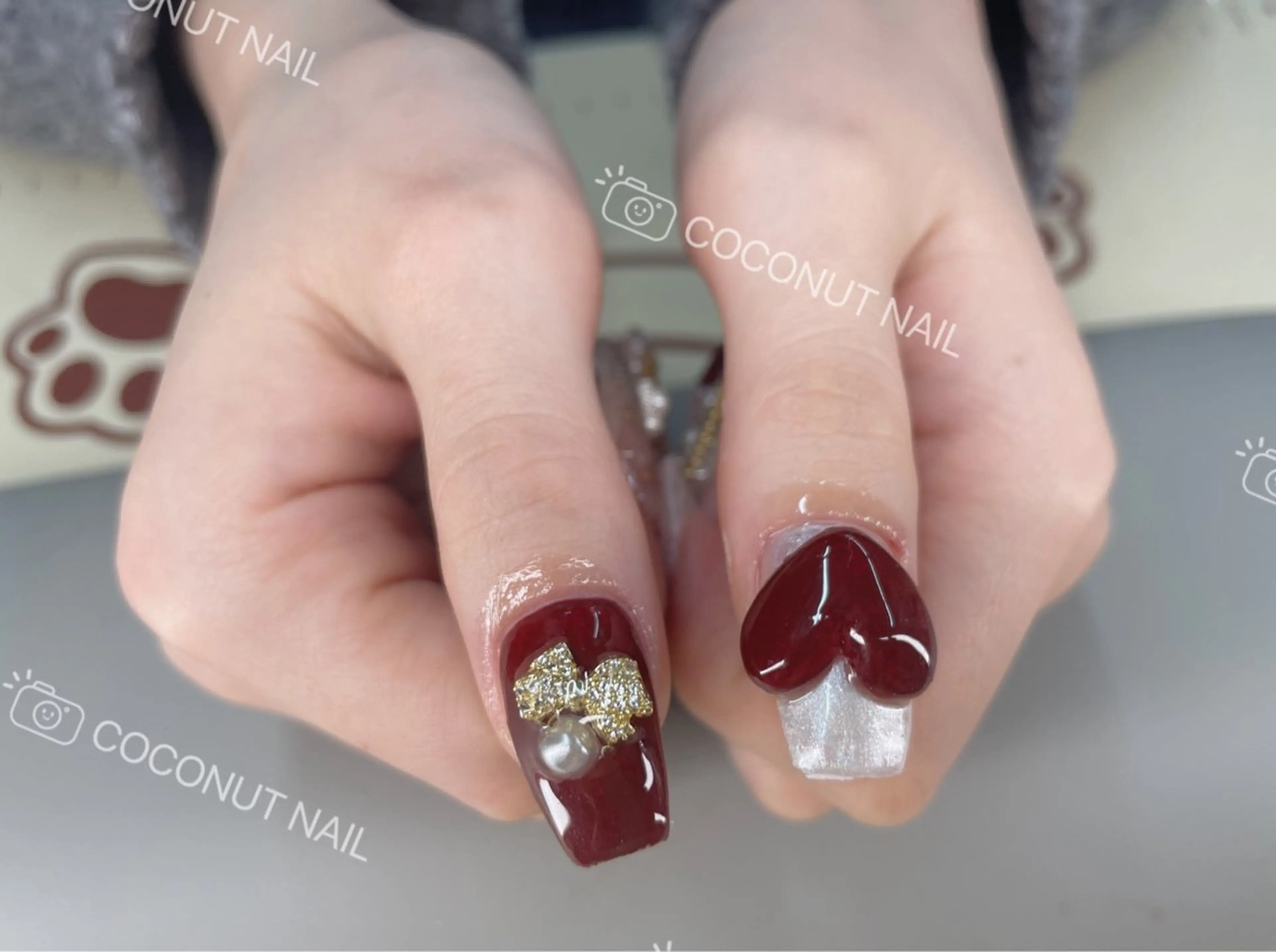 ネイル ハンドネイル 神田 ココナッツのネイルデザイン