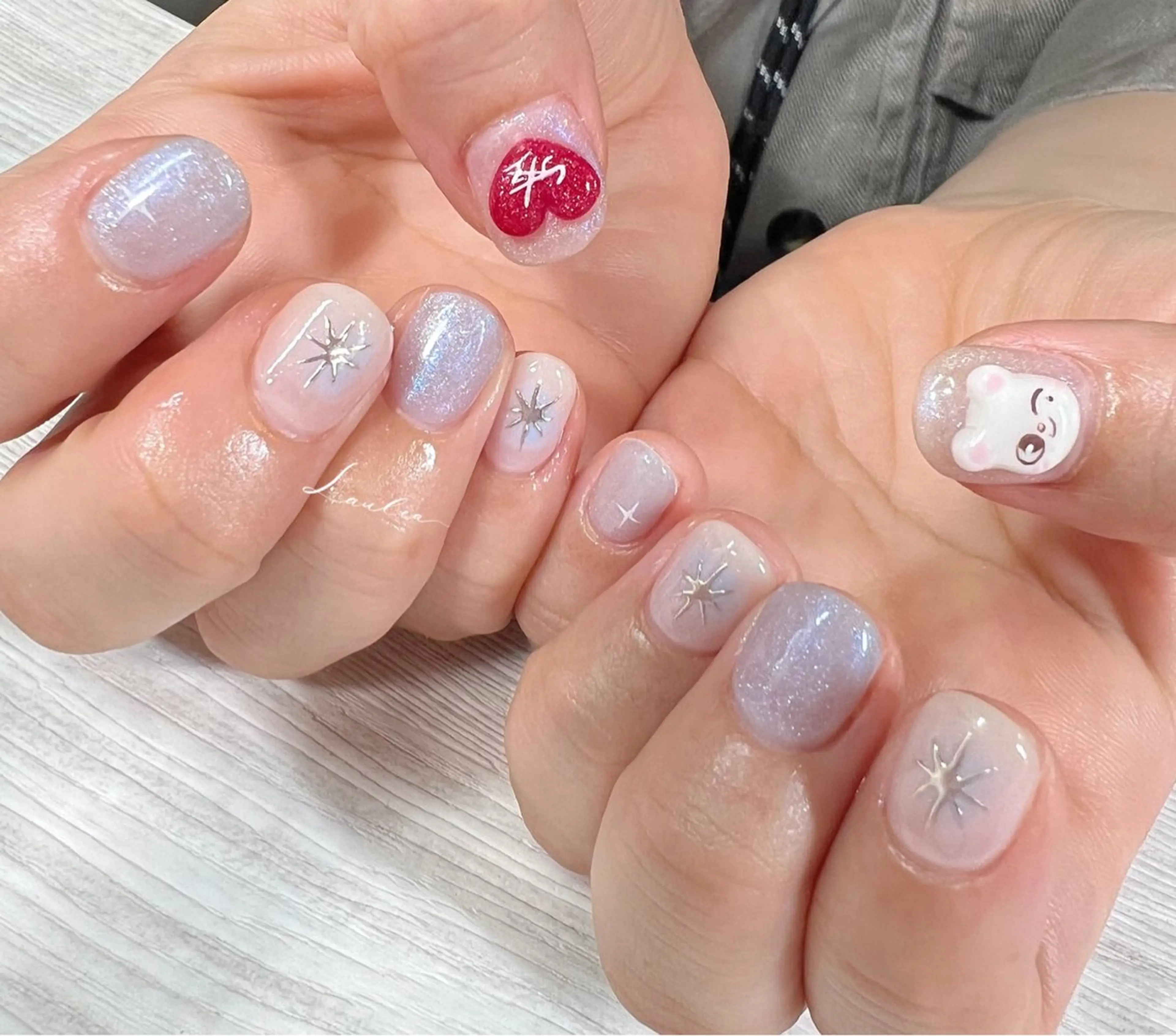 ネイル 韓国ネイル ハンドネイル nail salon Lauleaのネイルデザイン