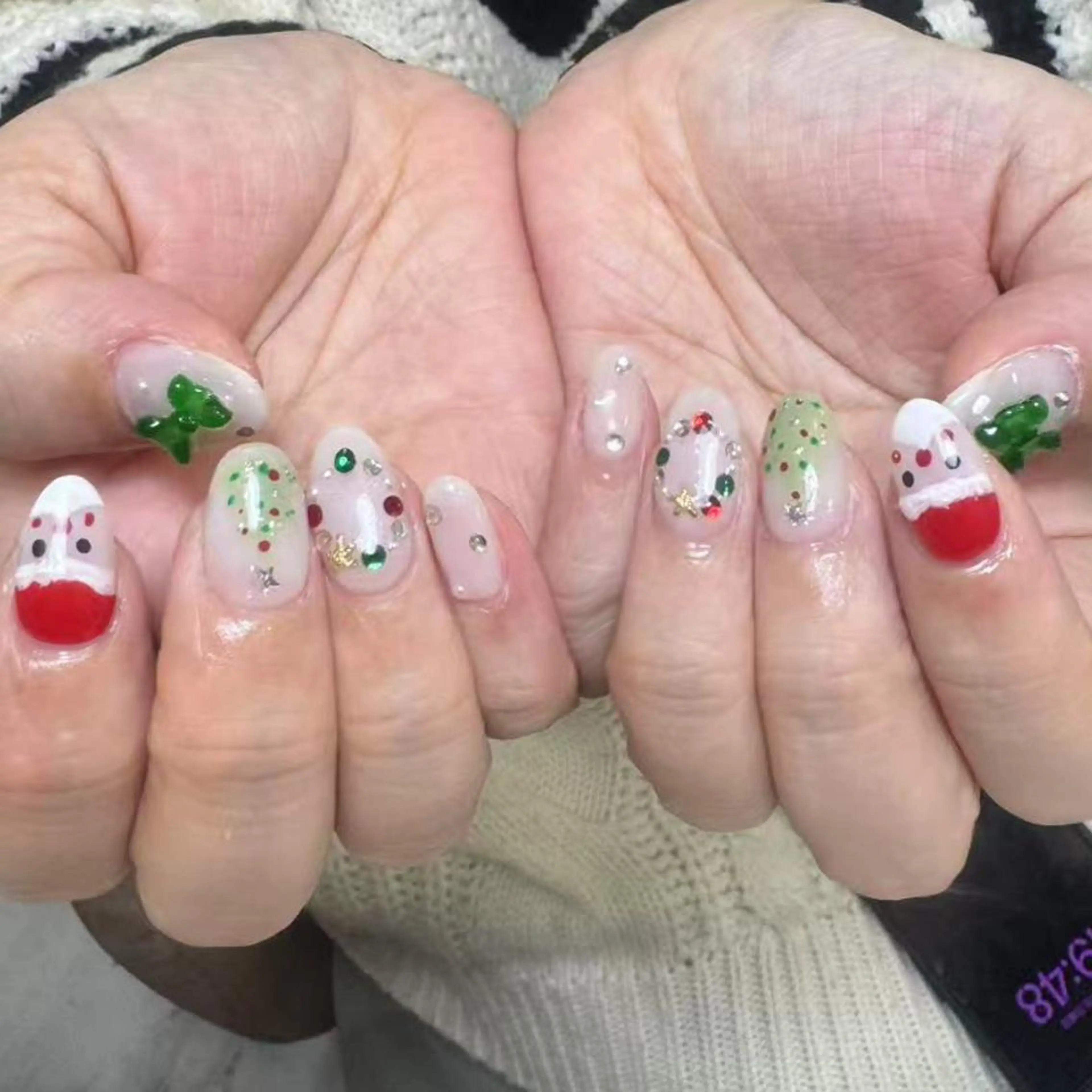 ネイル アートネイル オーロラネイル フラッシュネイル ガーリー キラキラネイル ハンドネイル Diamond NAIL💝のネイルデザイン