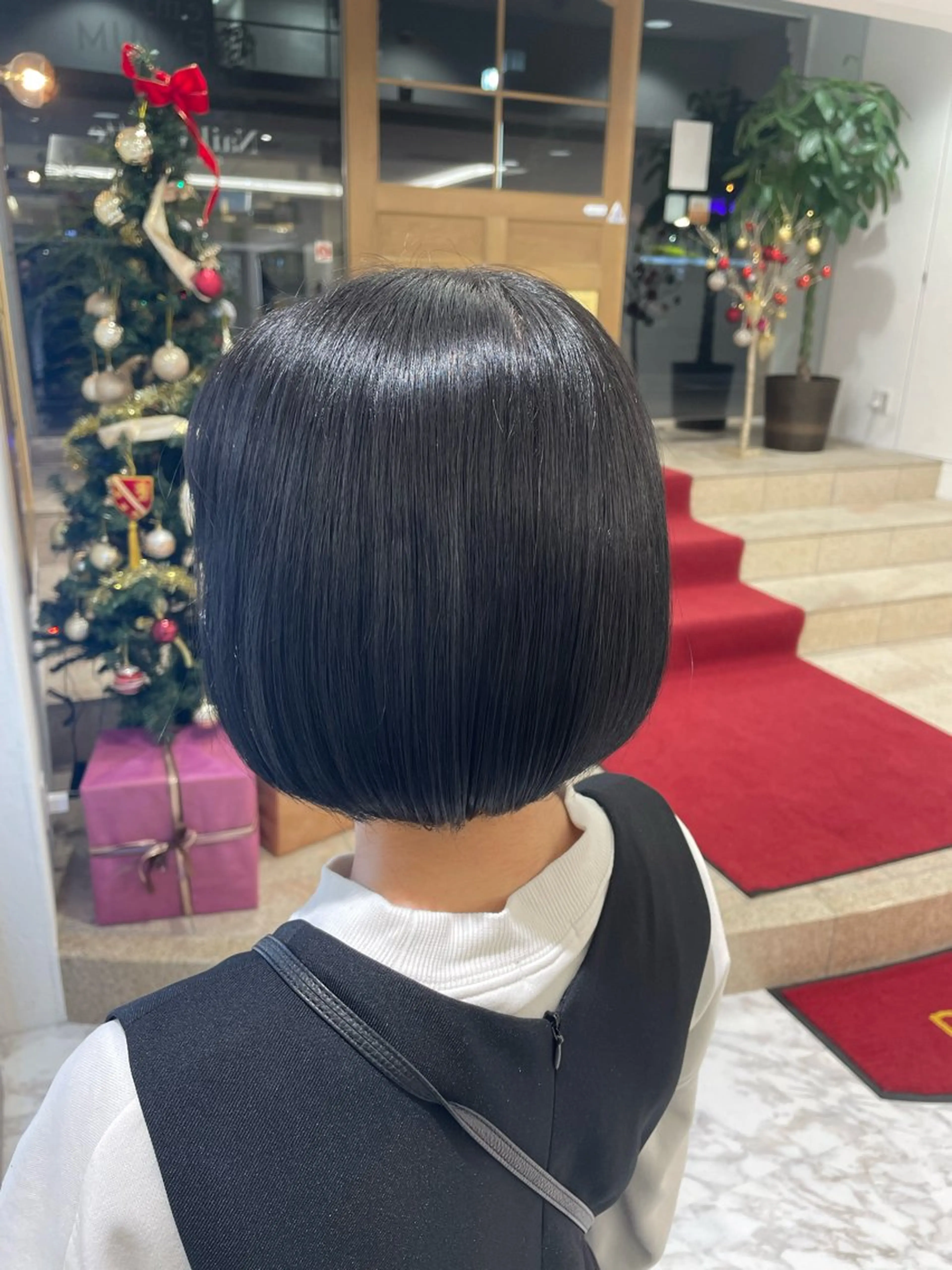 ミディアム ボブ カット 韓国風/亀之園 涼のヘアスタイル