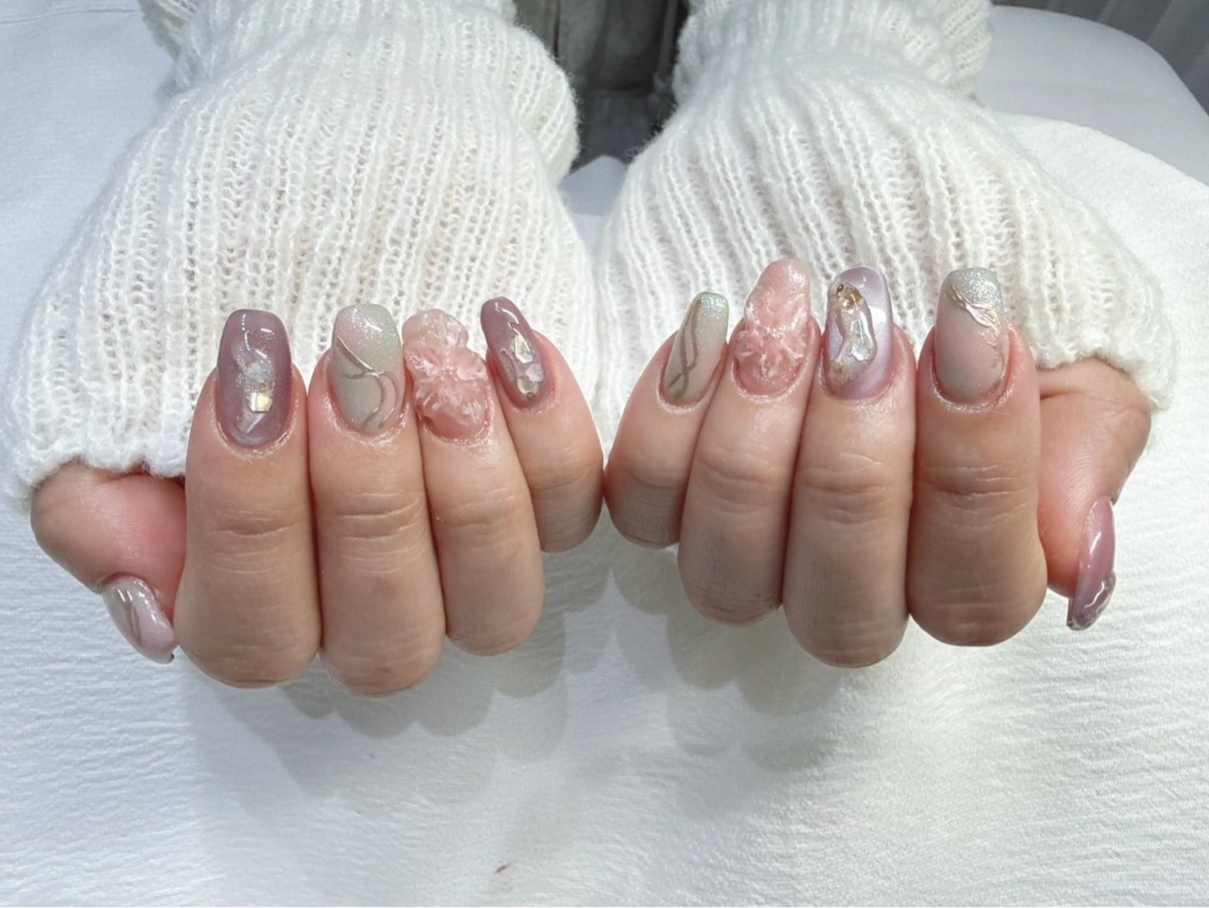 ネイル ハンドネイル ハンドケア NailSalon✨ Écrinエクランのネイルデザイン
