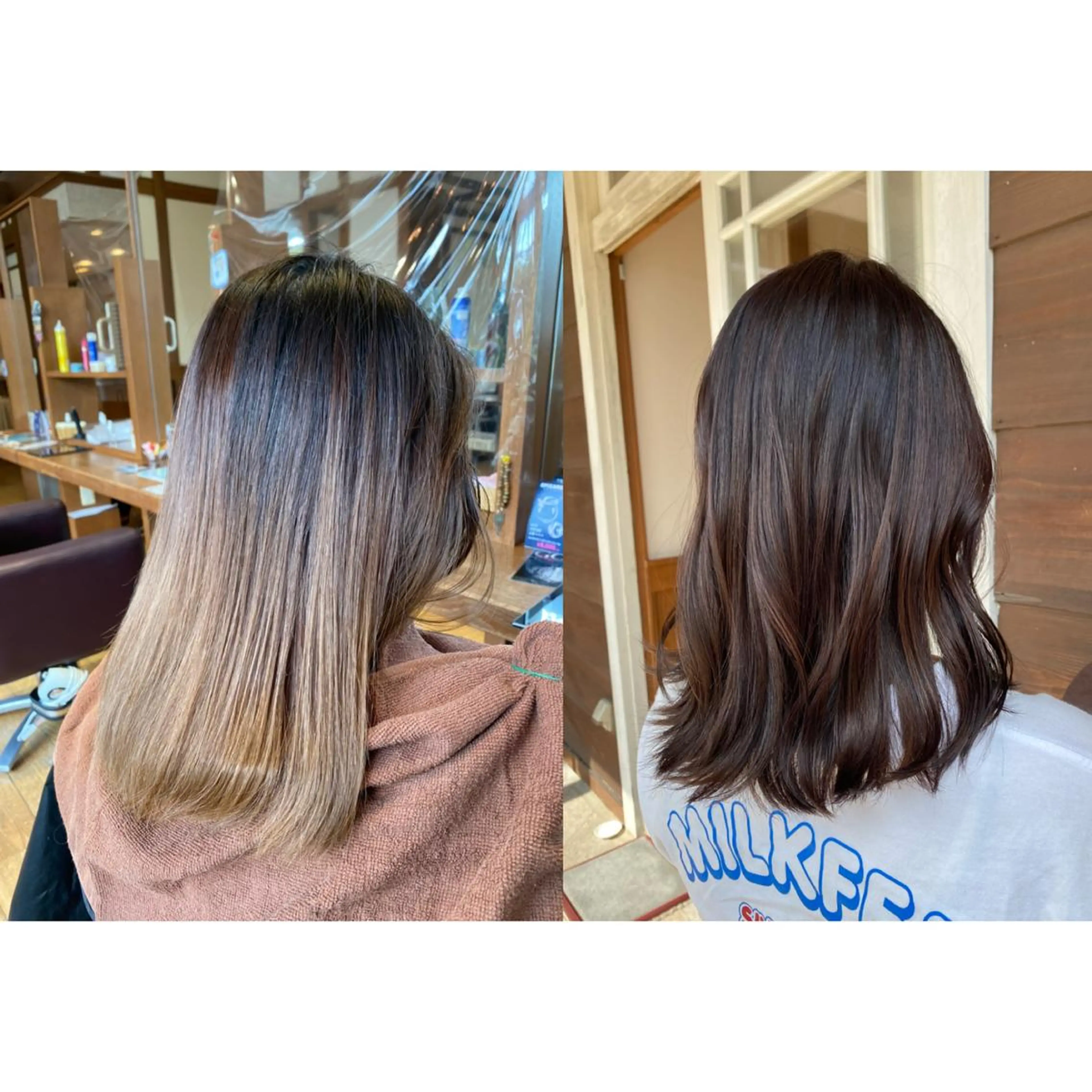 ミディアム カラー ヘアアレンジ カット ヘアカラー トリートメント topstylist 野口　雅のヘアスタイル