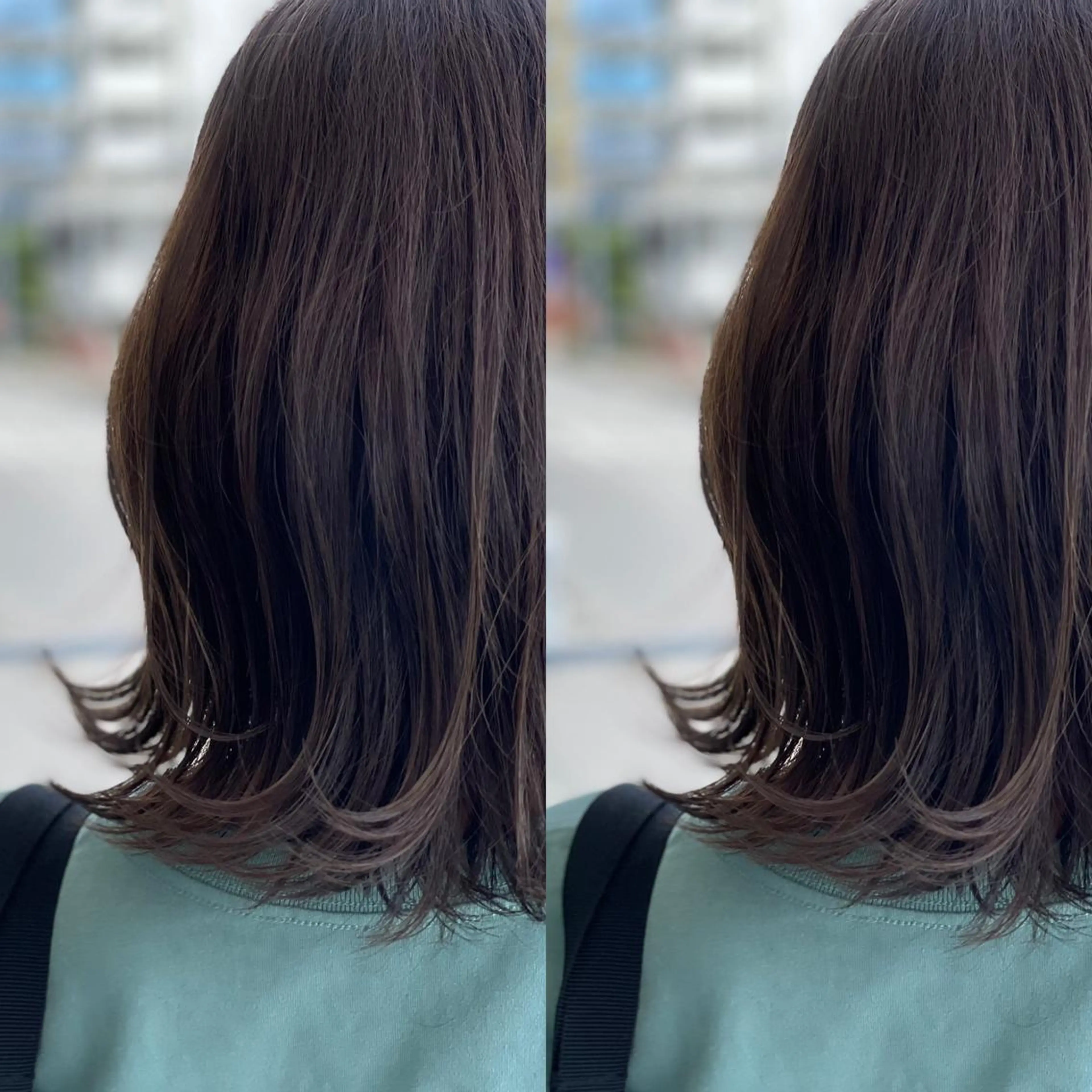 セミロング カラー Snaly カラー特化ページのヘアスタイル