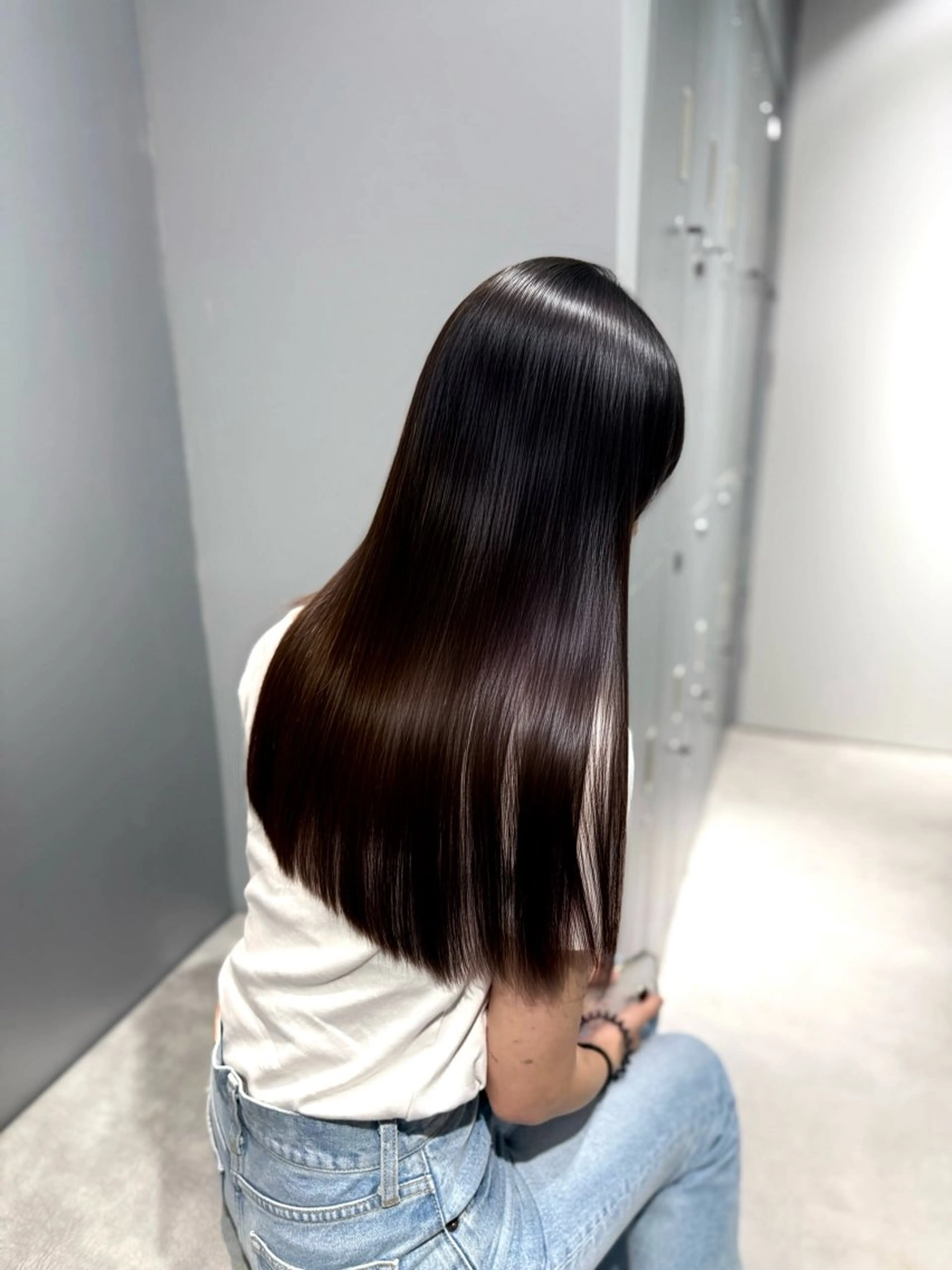 ロング カット 縮毛矯正 トリートメント 個室　髪質改善サロン　HANARE by youres hair 神楽坂 【はなれ】所属・🌈髪質改善 縮毛矯正特化🌈松田のヘアスタイル