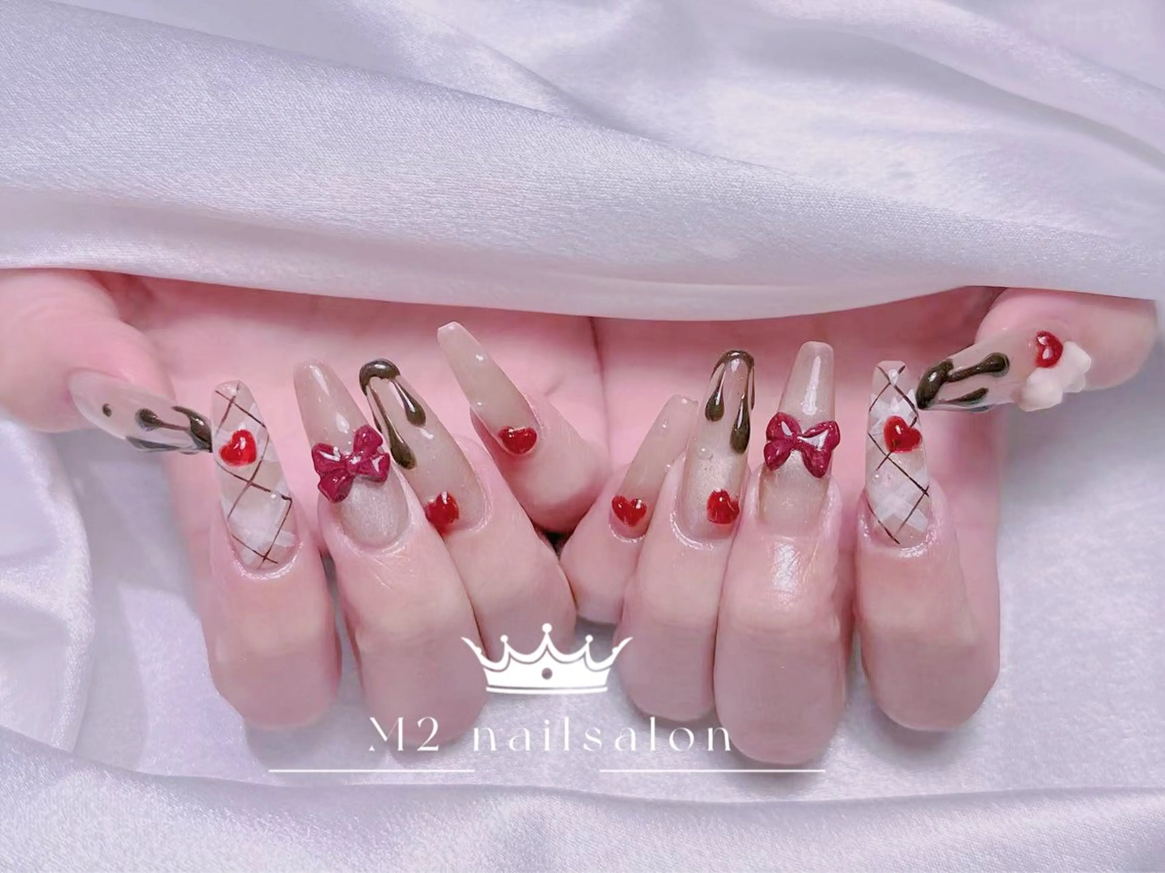 ネイル ハンドネイル 長さだし専門店 M2　rikaのネイルデザイン