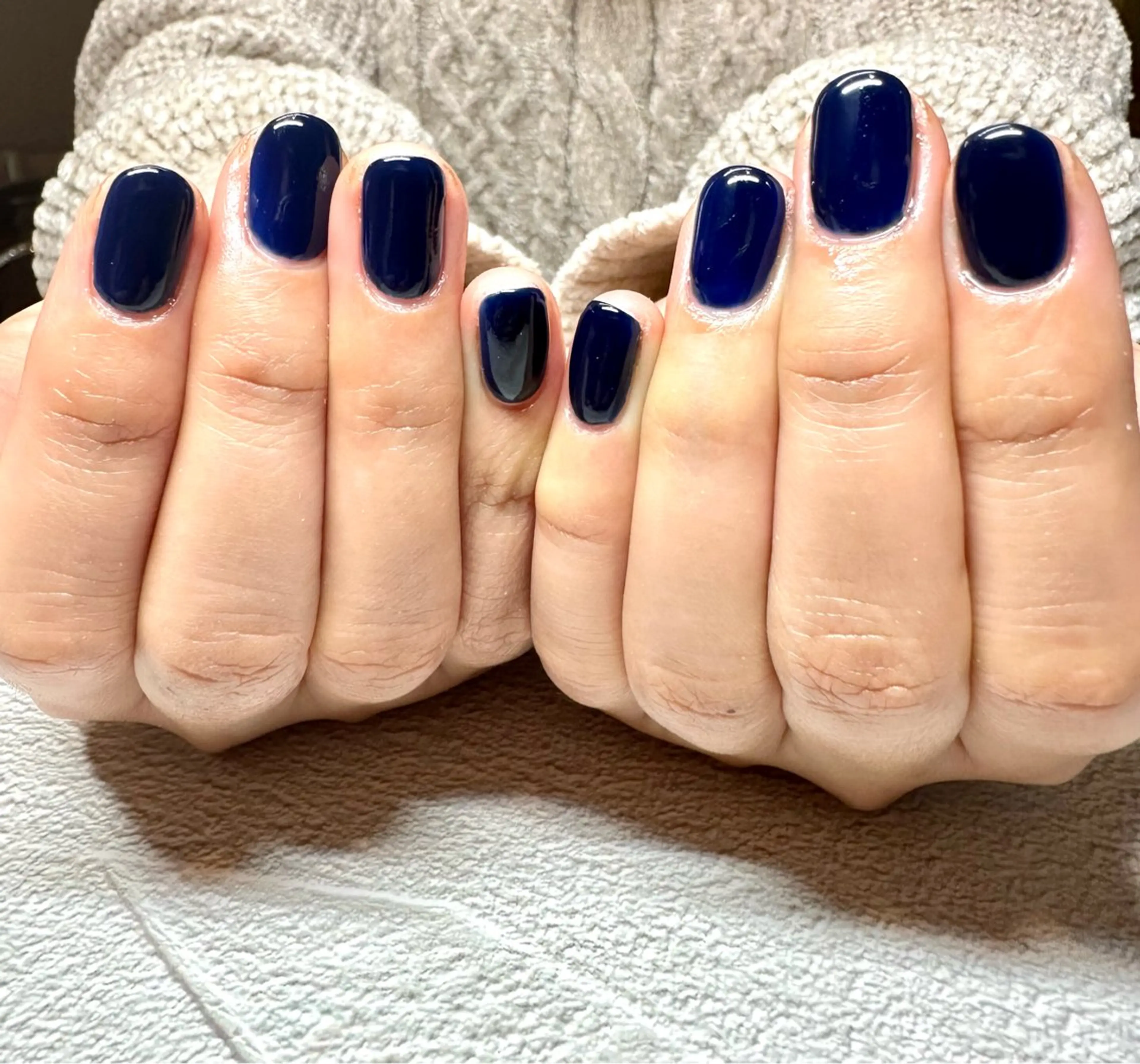 ネイル ネイビー Tanemoto所属・Ueda Rieのネイルデザイン