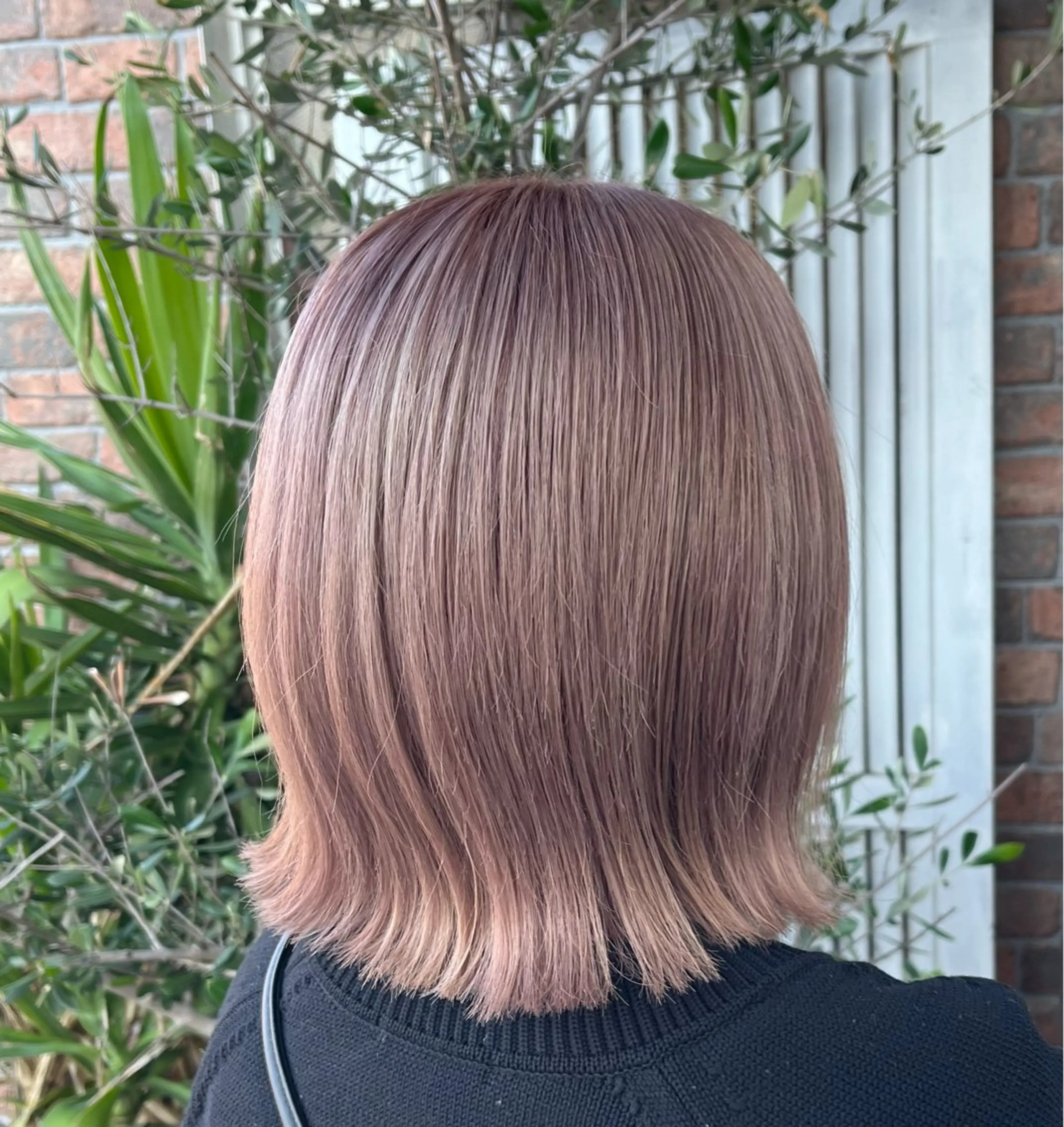 ミディアム カラー ベージュカラー ピンクカラー ピンクベージュ カット ヘアカラー トリートメント YUIMARL 倉敷店🌸SAEのヘアスタイル