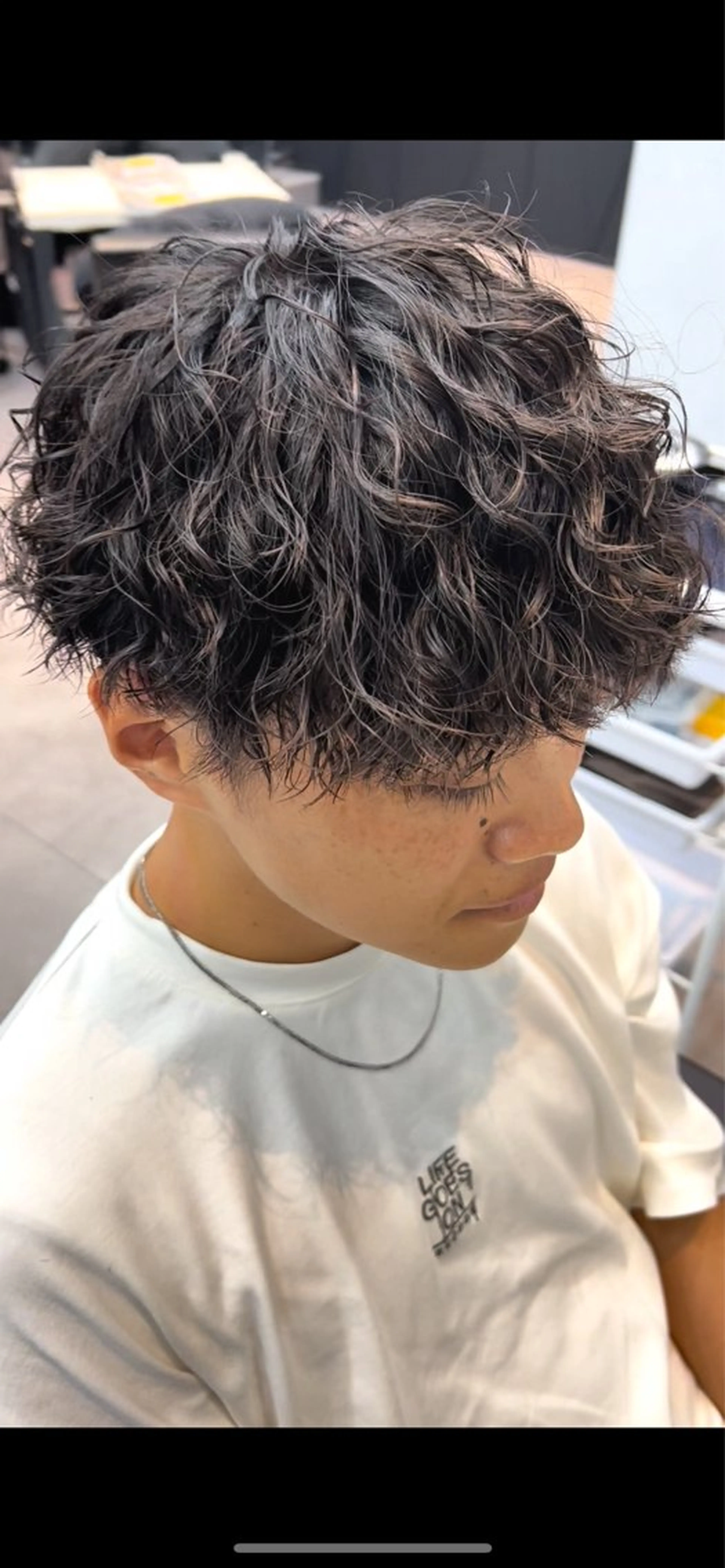 ショート パーマ メンズ カット パーマ 🦩パーマン🦩佐藤 航太のヘアスタイル