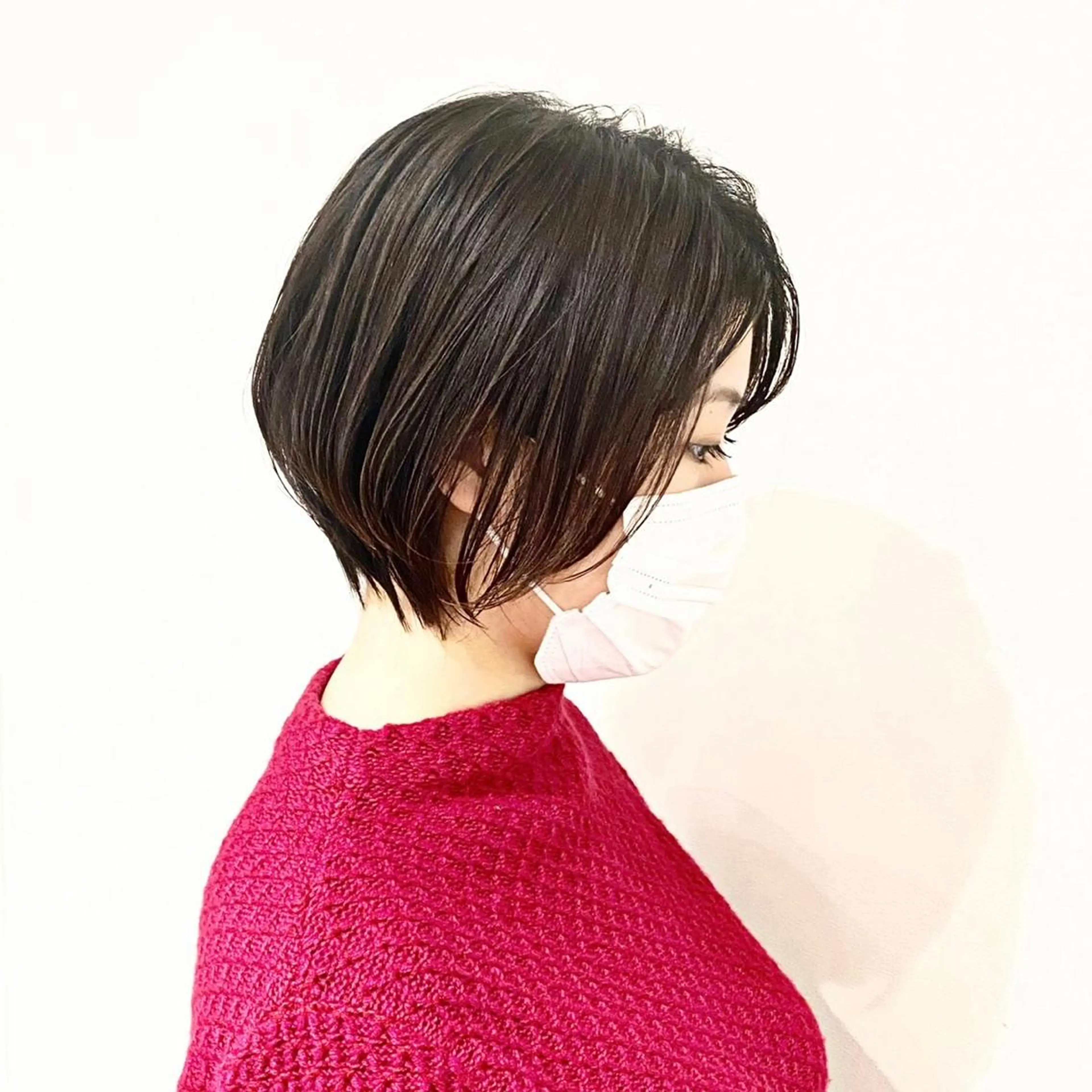 ショート アッシュ ボブ 髪質改善 レイヤーカット ショートヘア カット ショート〜ミディアム 喜多司のヘアスタイル