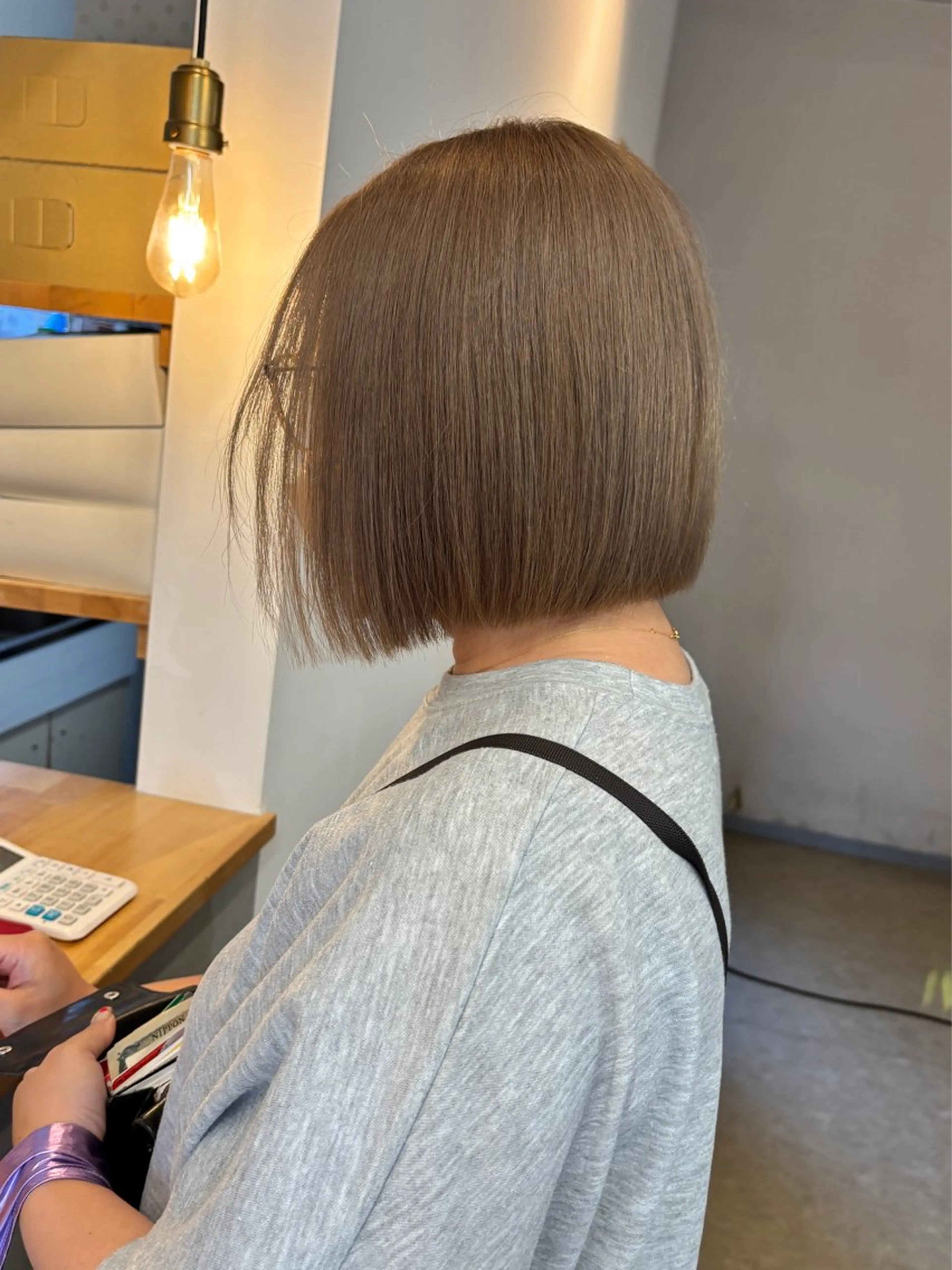 ショート ヘアカラー トリートメント ブリーチカラー🤍 髪質改善🌟のヘアスタイル