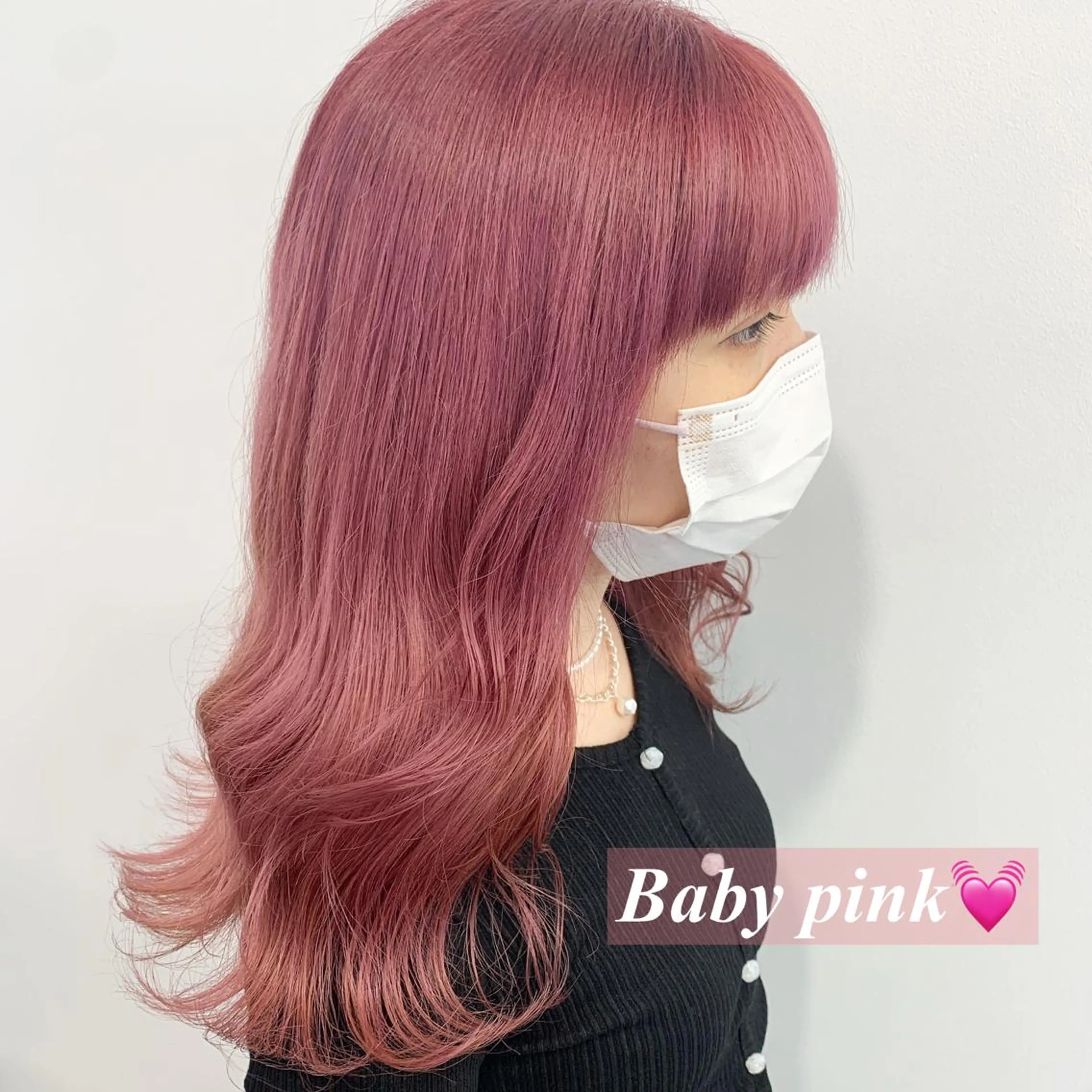 セミロング カラー ヘアアレンジ レイヤー×グレージュ /ピンク🩷mioのヘアスタイル