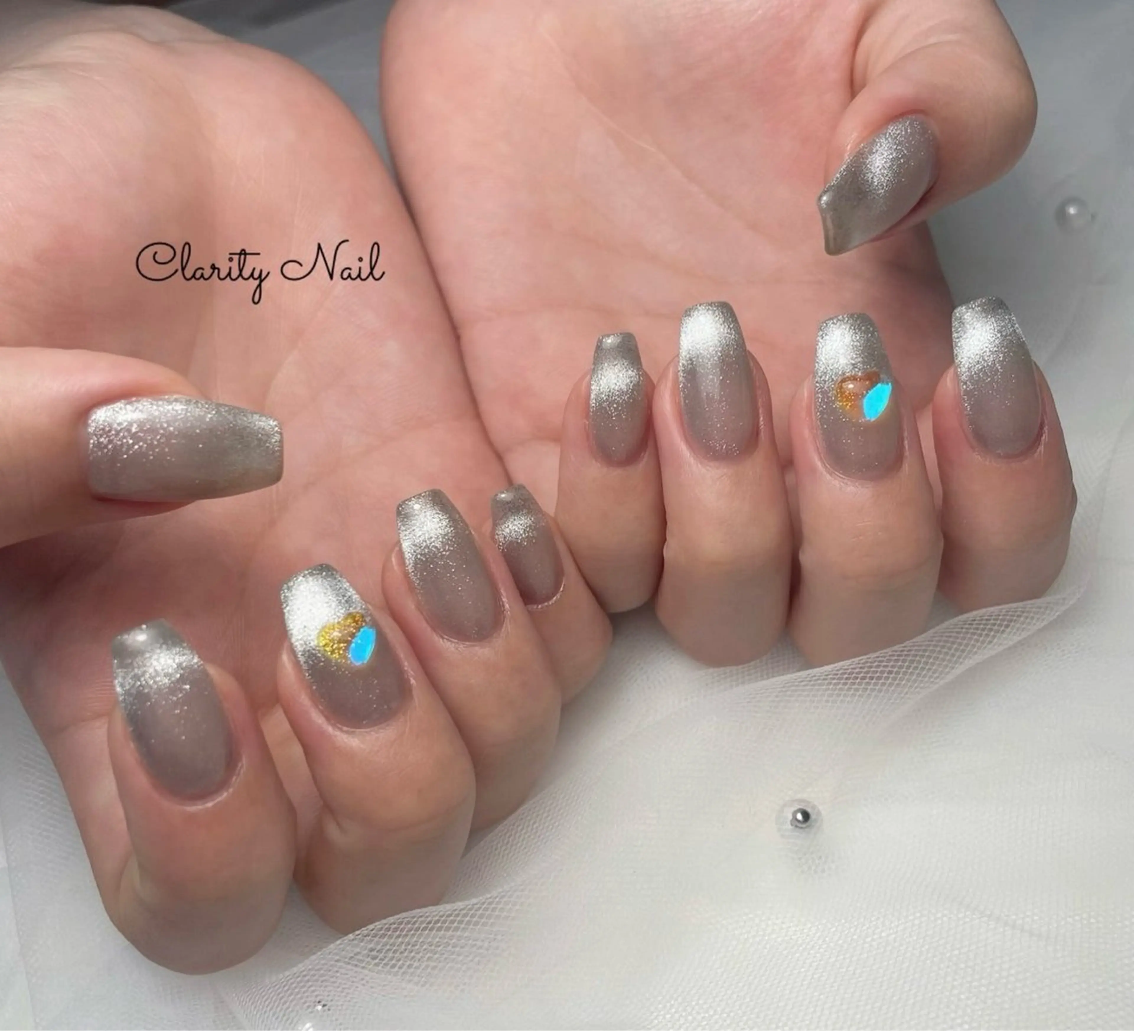 ネイル マグネットネイル ワンカラーネイル ハンドネイル Clarity Nailのネイルデザイン