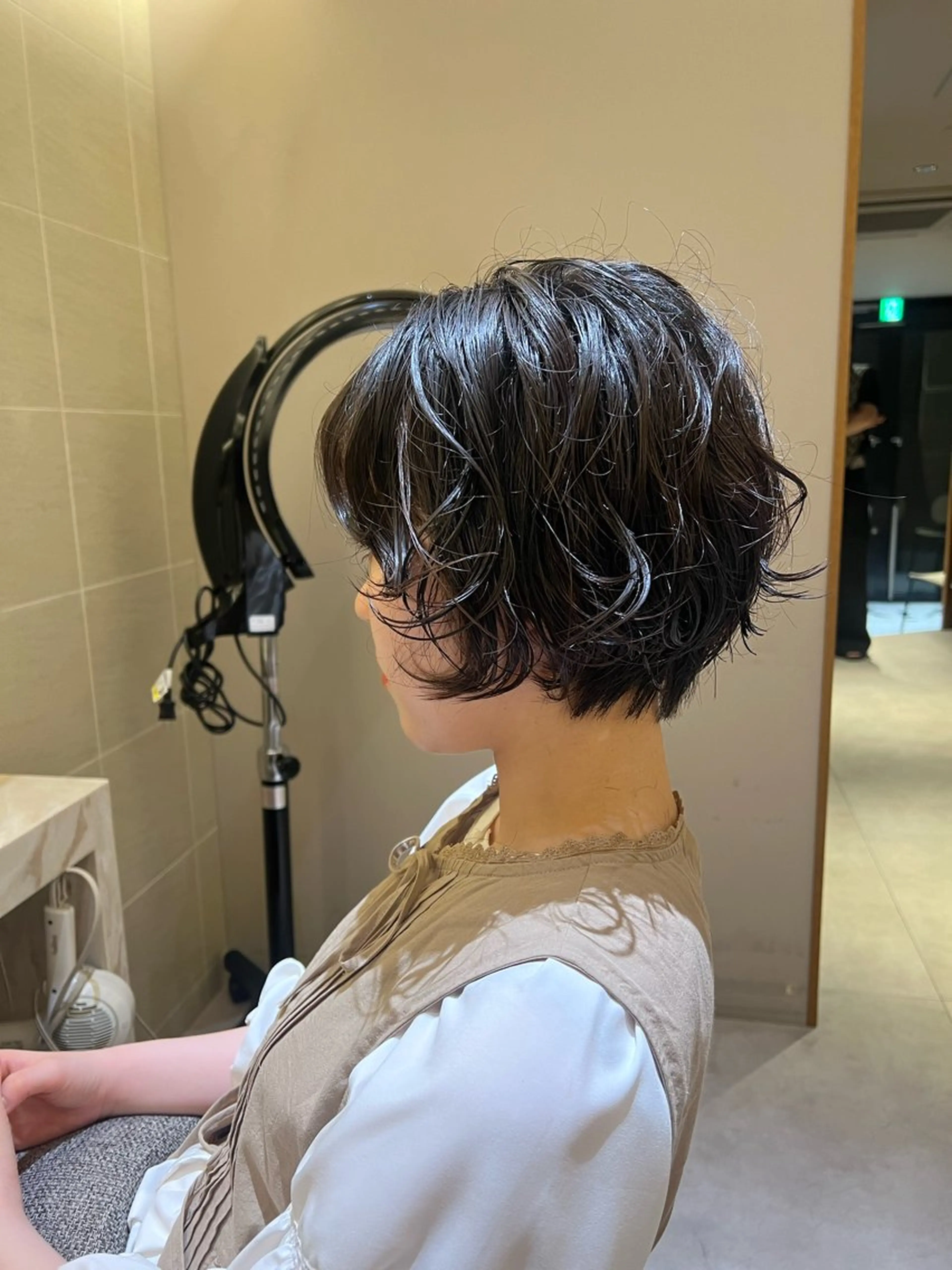 ショート パーマ yiye青山店所属・無料カットモデル /yuukaのヘアスタイル