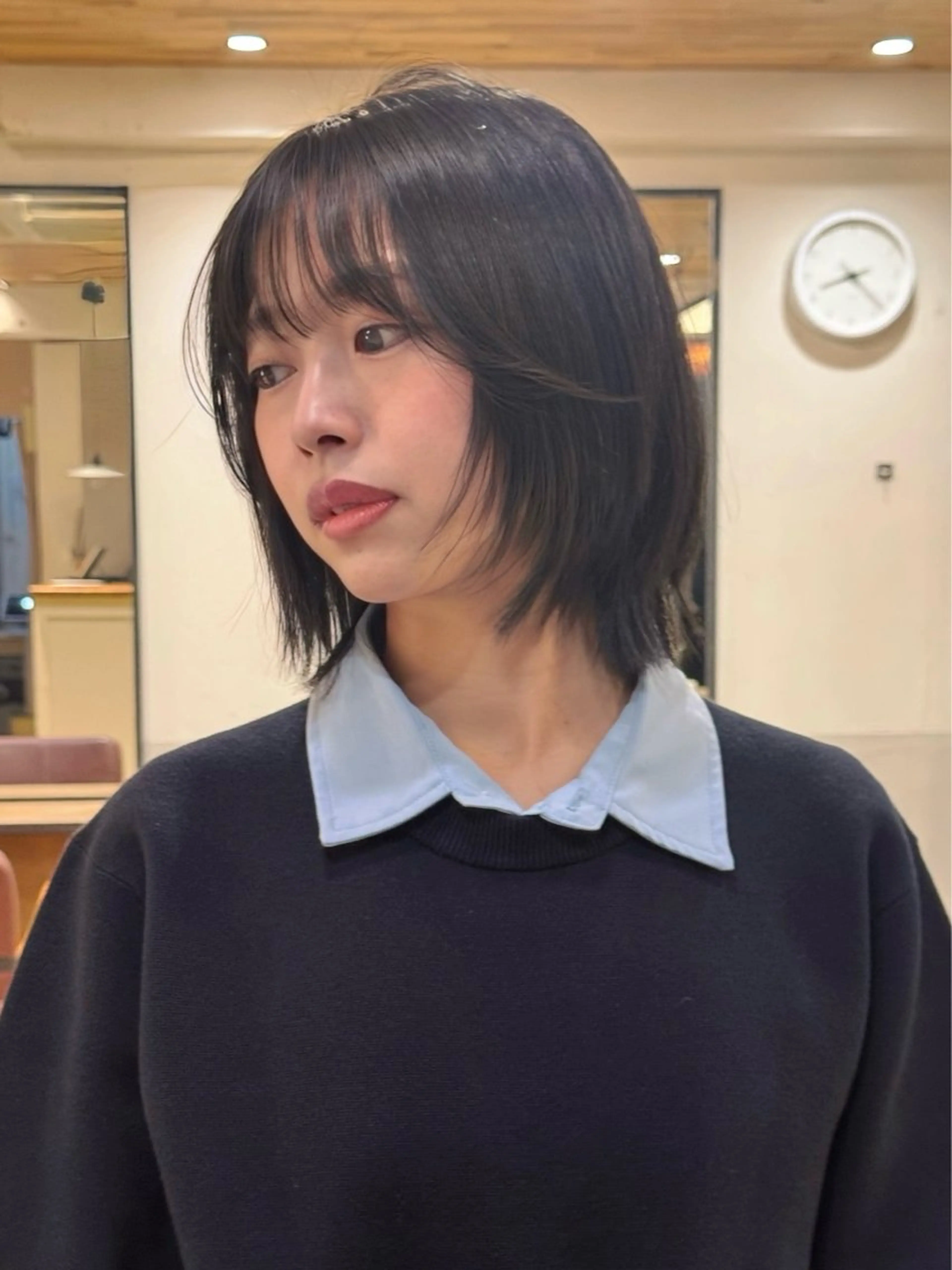 ショート カラー カット ヘアカラー ワンカールで盛れる レイヤー🎀Macoのヘアスタイル