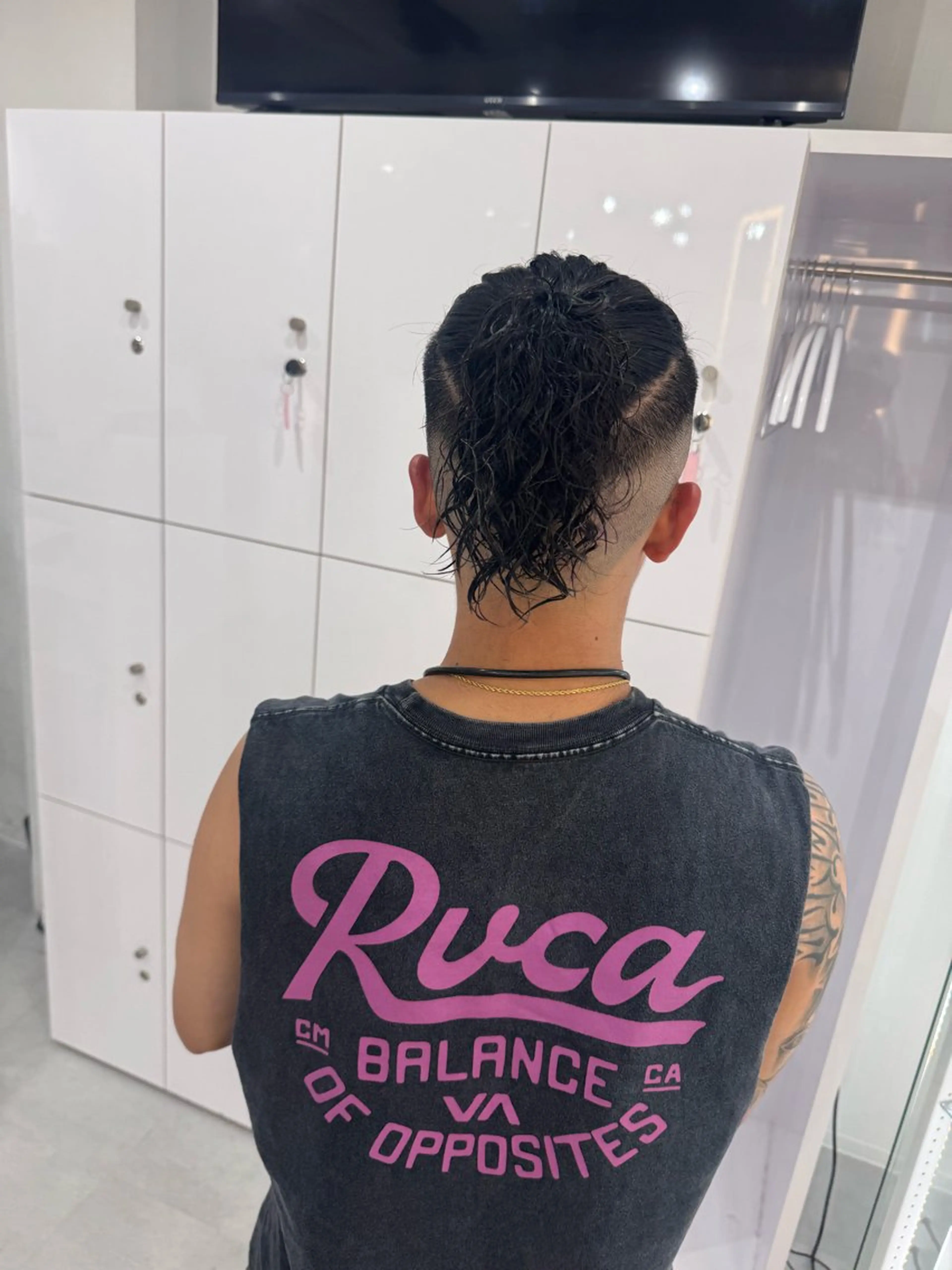 ロング パーマ メンズ R/🤎 パーマ&ブリーチ🔥のヘアスタイル