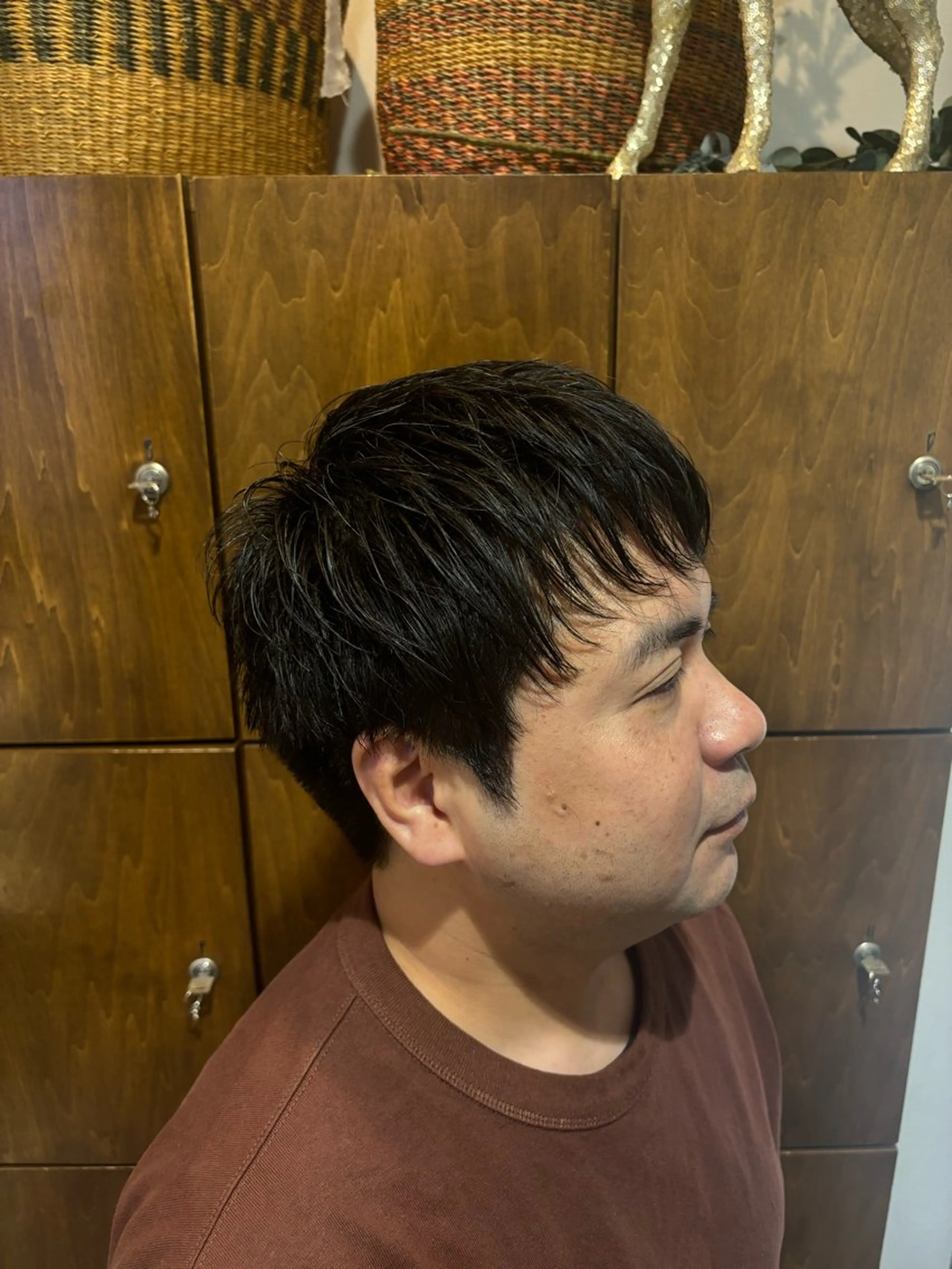 メンズ レイヤーカット/艶髪 /パーマaikoのヘアスタイル