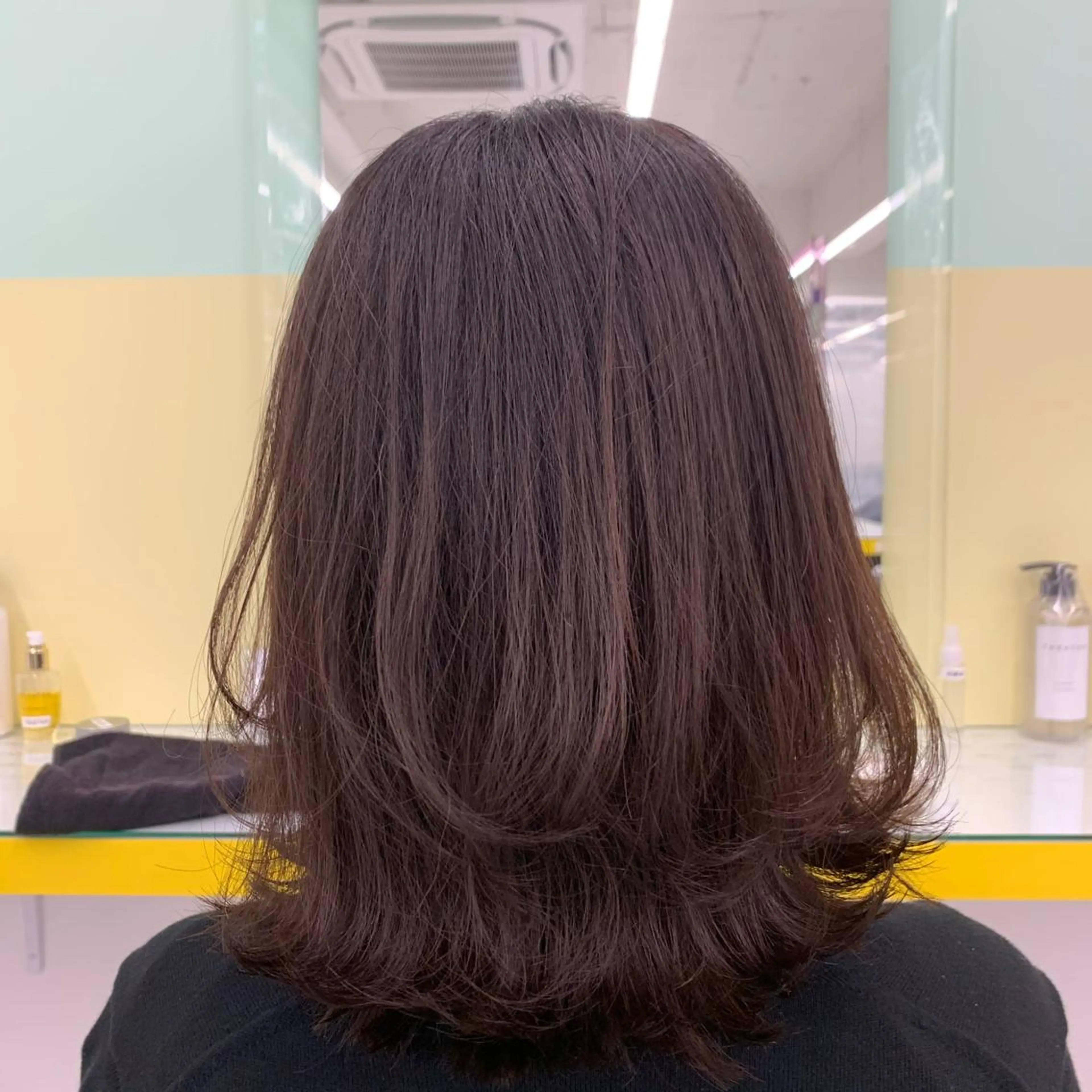 セミロング カラー I'S.横浜所属・赤み消しカラー 🍀JUNKIのヘアスタイル