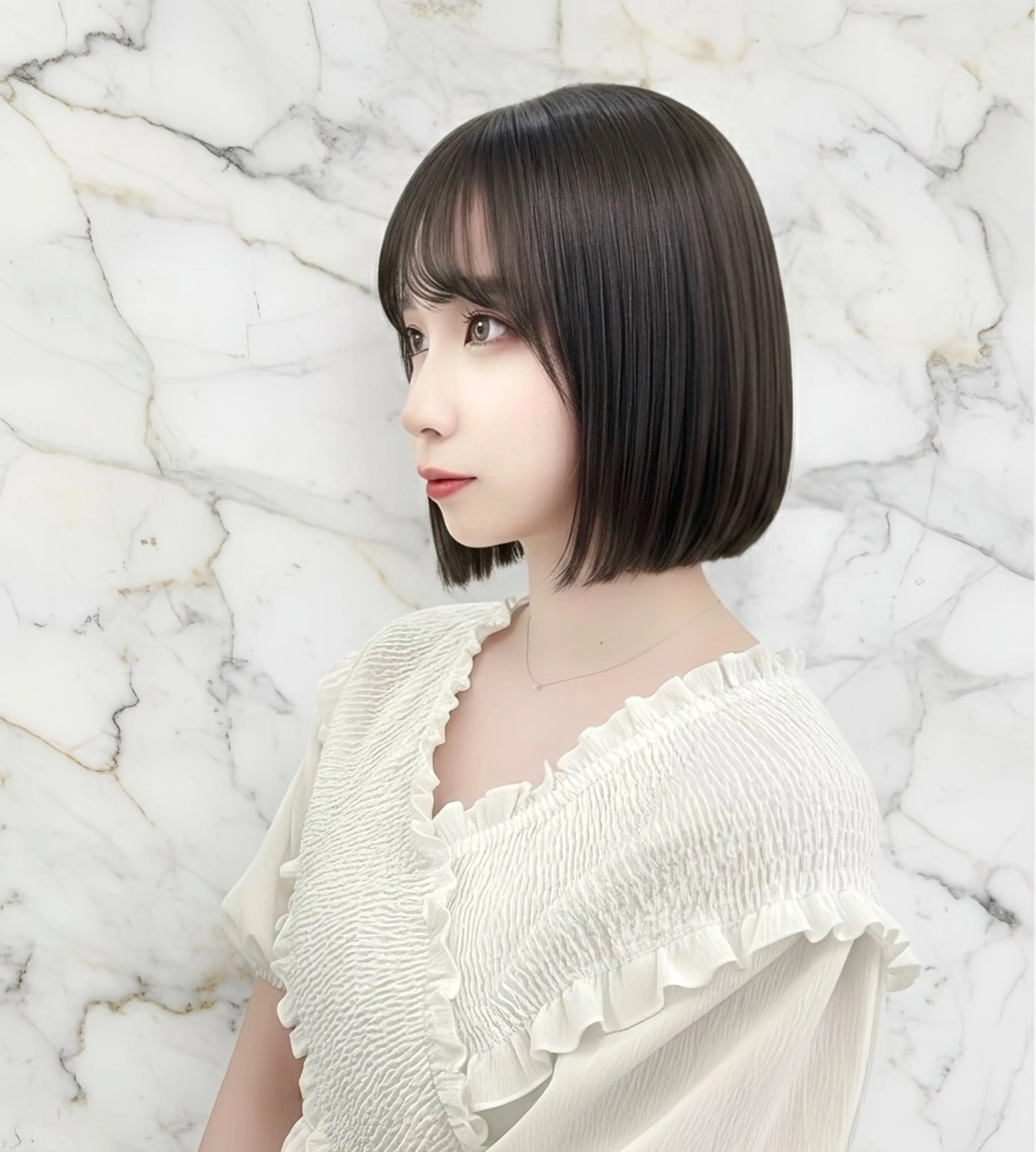 ミディアム カラー レイヤー\髪質改善\ ボブ特化\たかひろのヘアスタイル