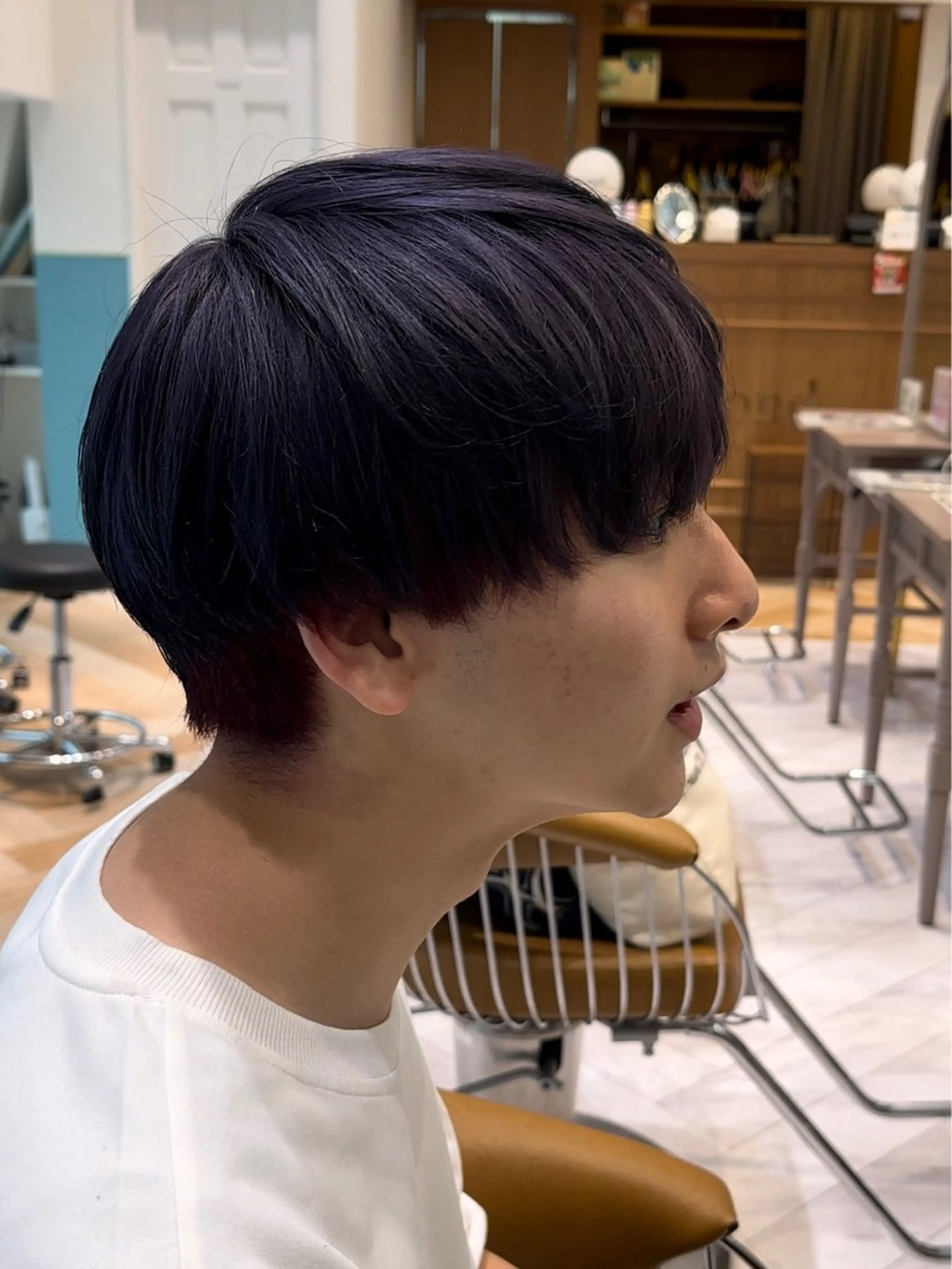 ミディアム カラー メンズ デザインカラー カット ヘアカラー 【池袋店 店長】伊藤 昂樹/曲がる縮毛矯正のヘアスタイル